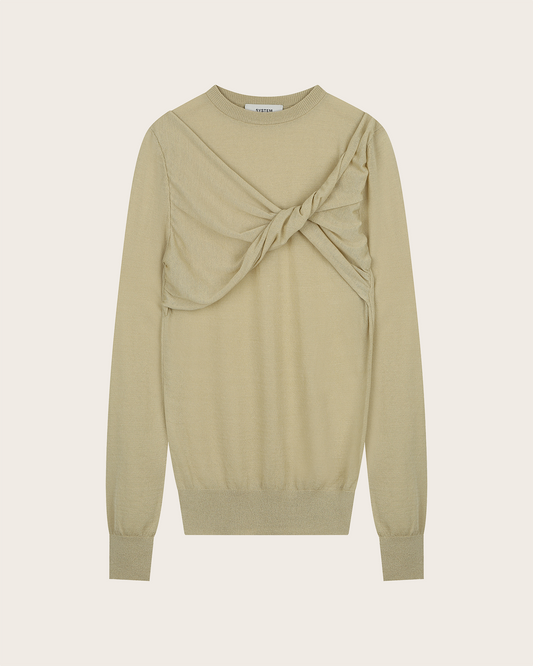 Twisted Sheer Knit Top