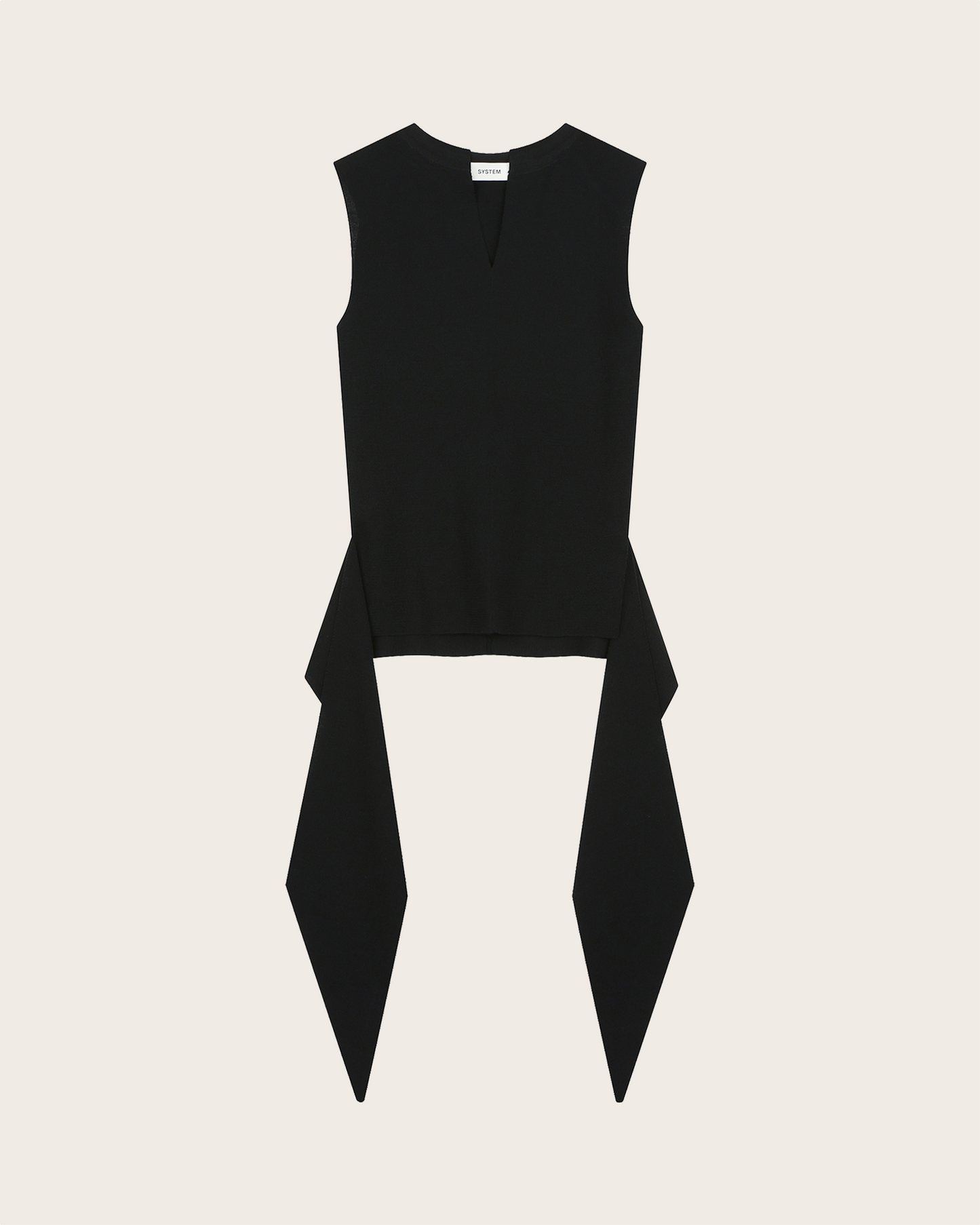 Knotted Sleeveless Knit Top
