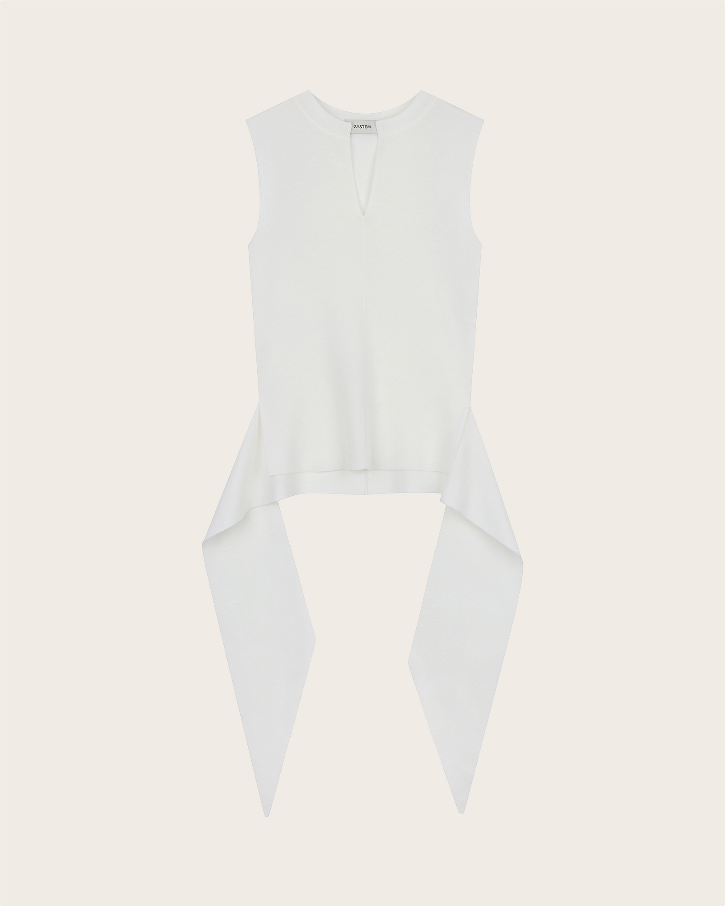 Knotted Sleeveless Knit Top
