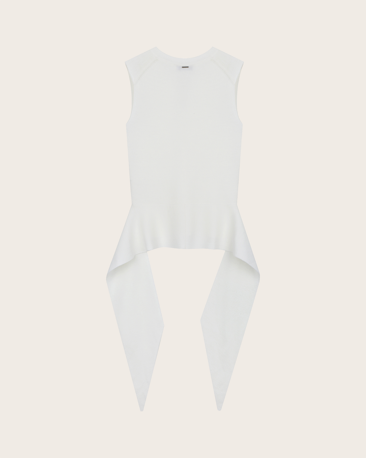 Knotted Sleeveless Knit Top