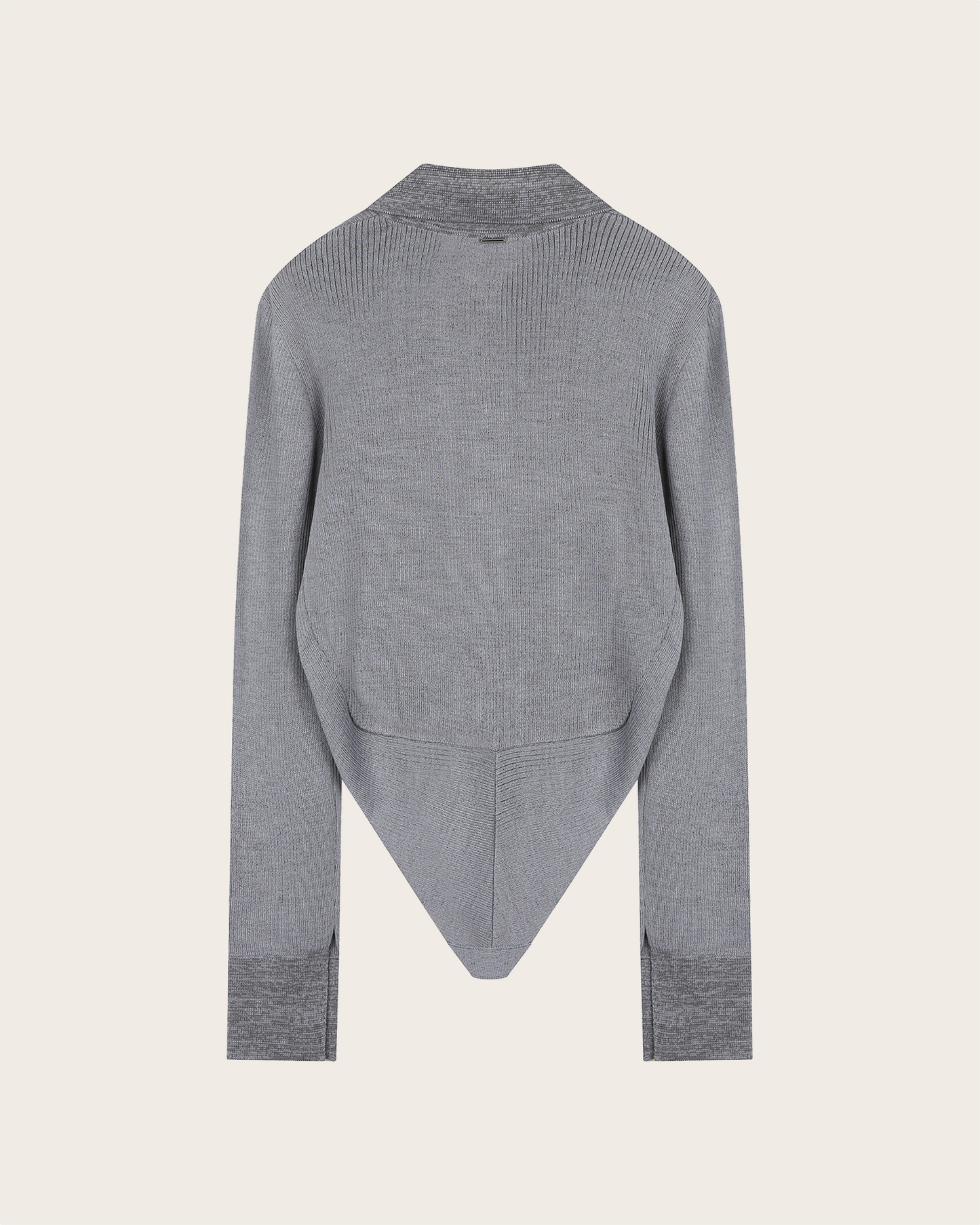 Curved Hem Knit Cardigan