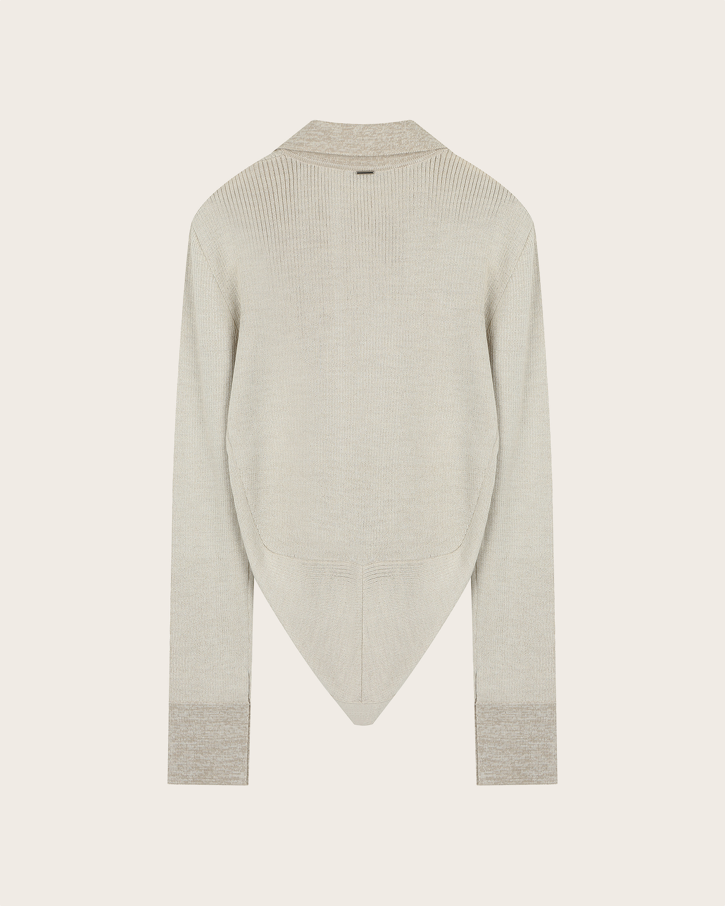 Curved Hem Knit Cardigan