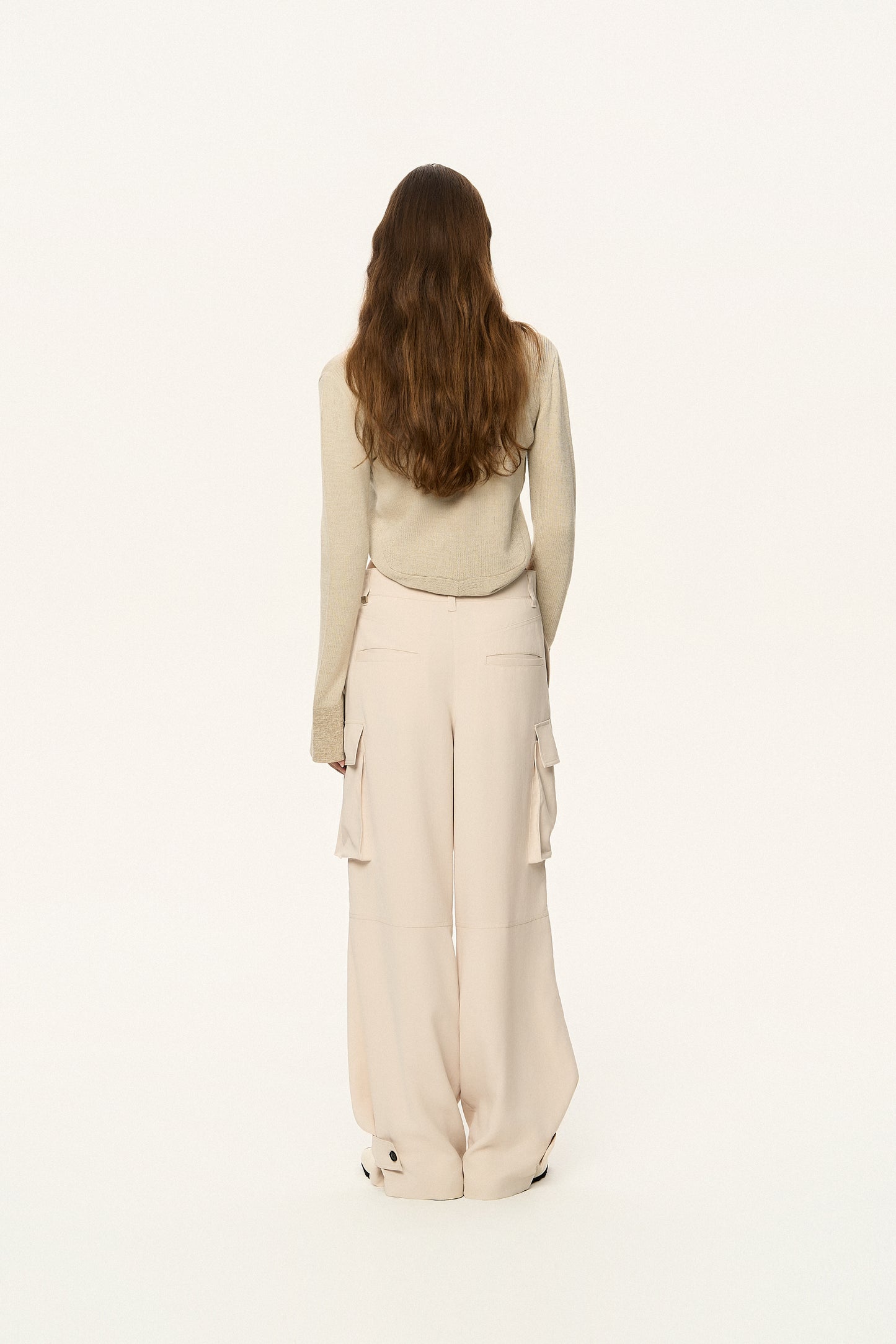 Curved Hem Knit Cardigan