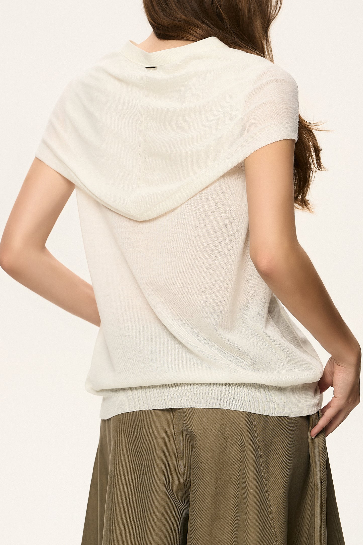 Knotted Knit Vest Cardigan
