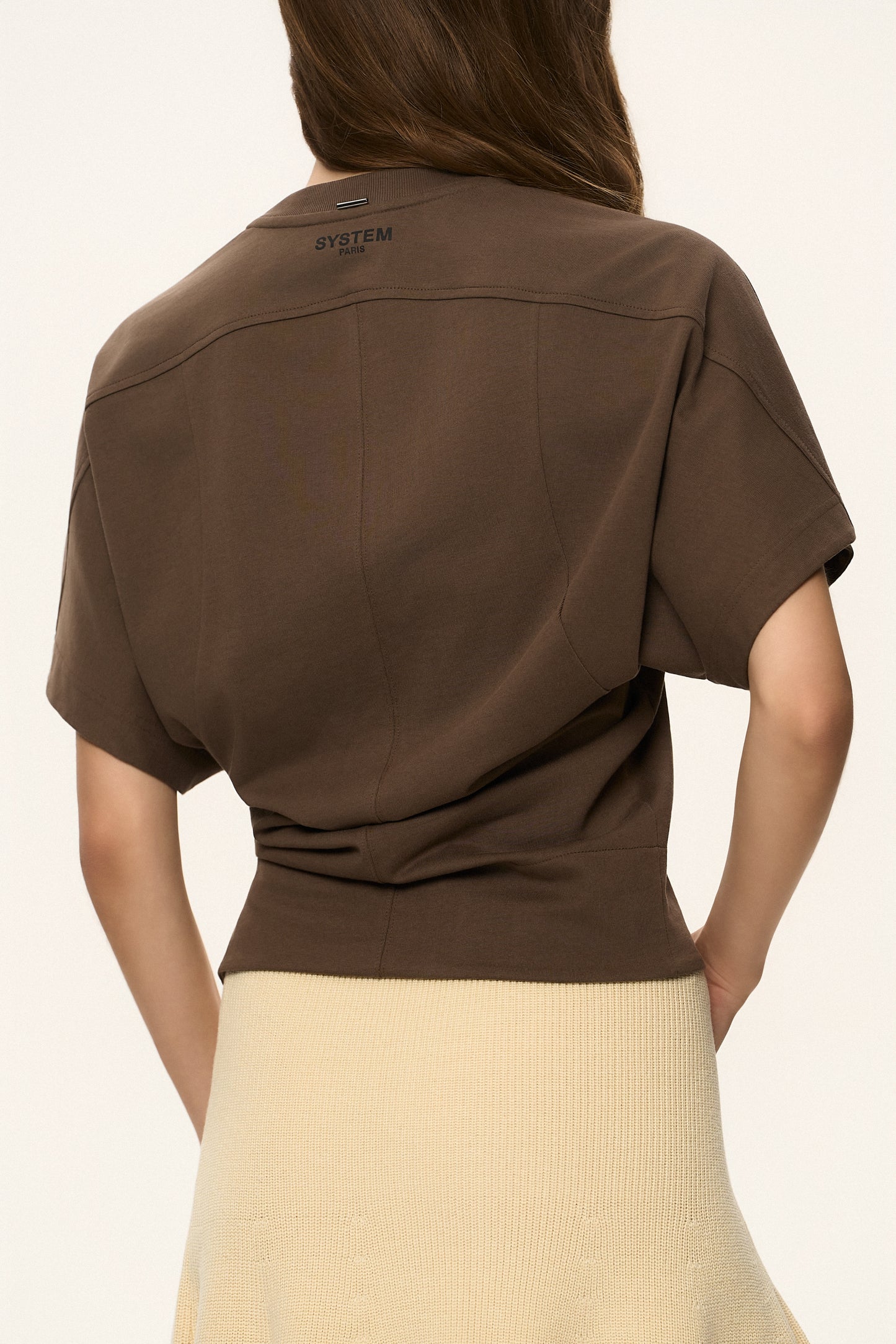 Dolman Sleeve Rounded T-Shirt