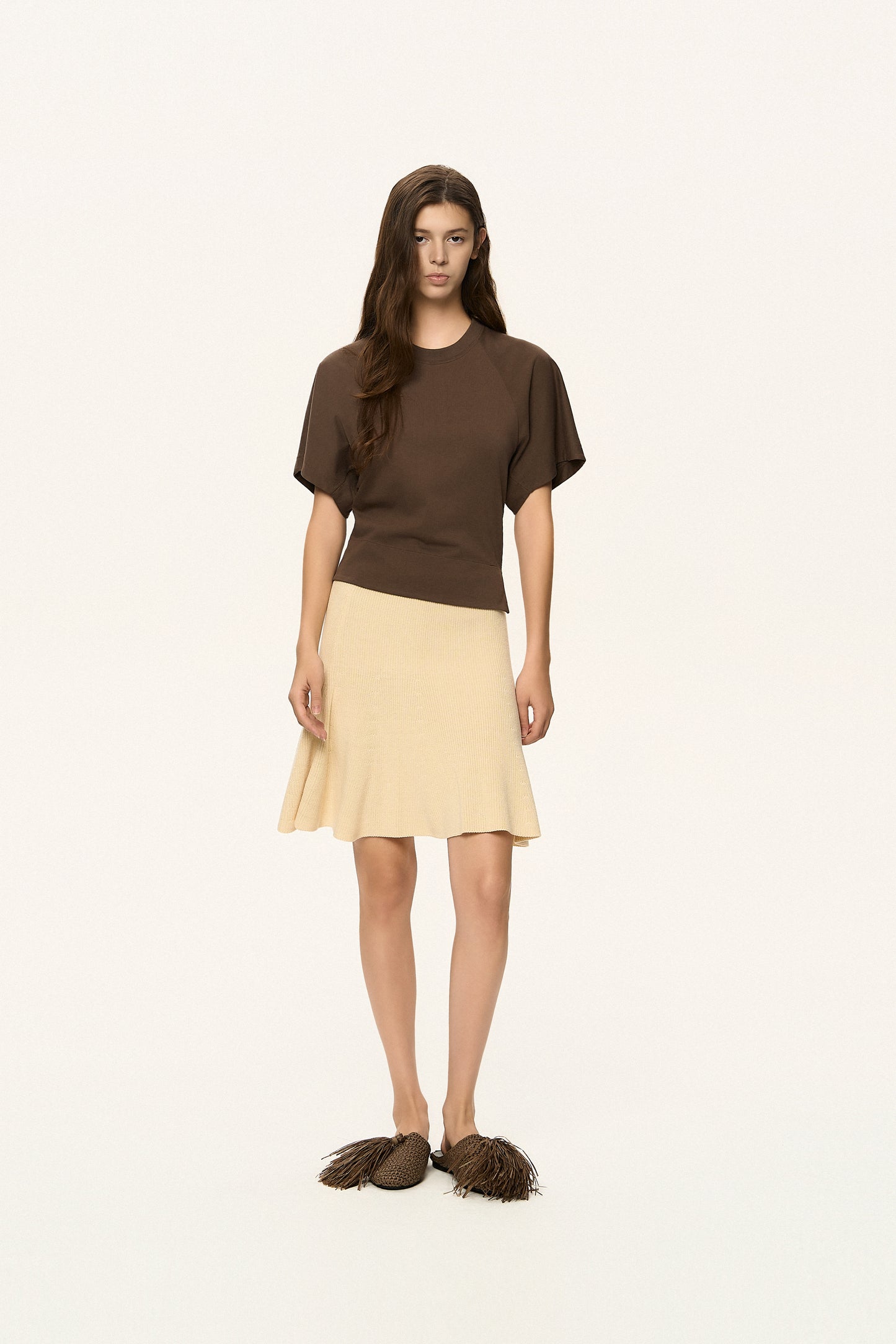 Dolman Sleeve Rounded T-Shirt