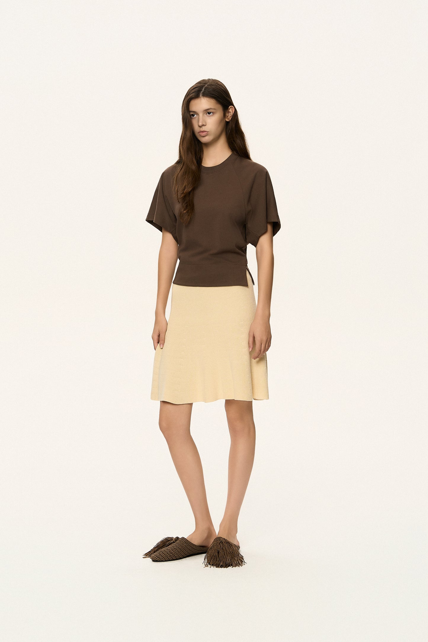 Dolman Sleeve Rounded T-Shirt