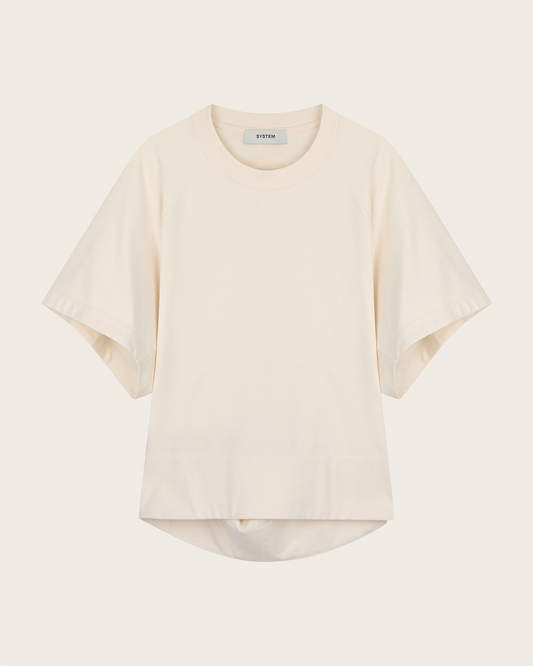 Dolman Sleeve Rounded T-Shirt