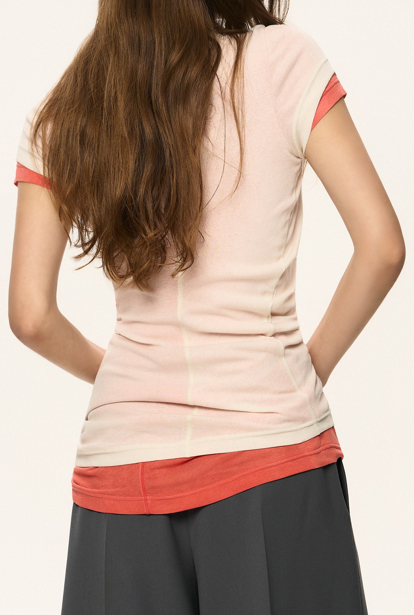 Twist Detail Layered T-Shirt