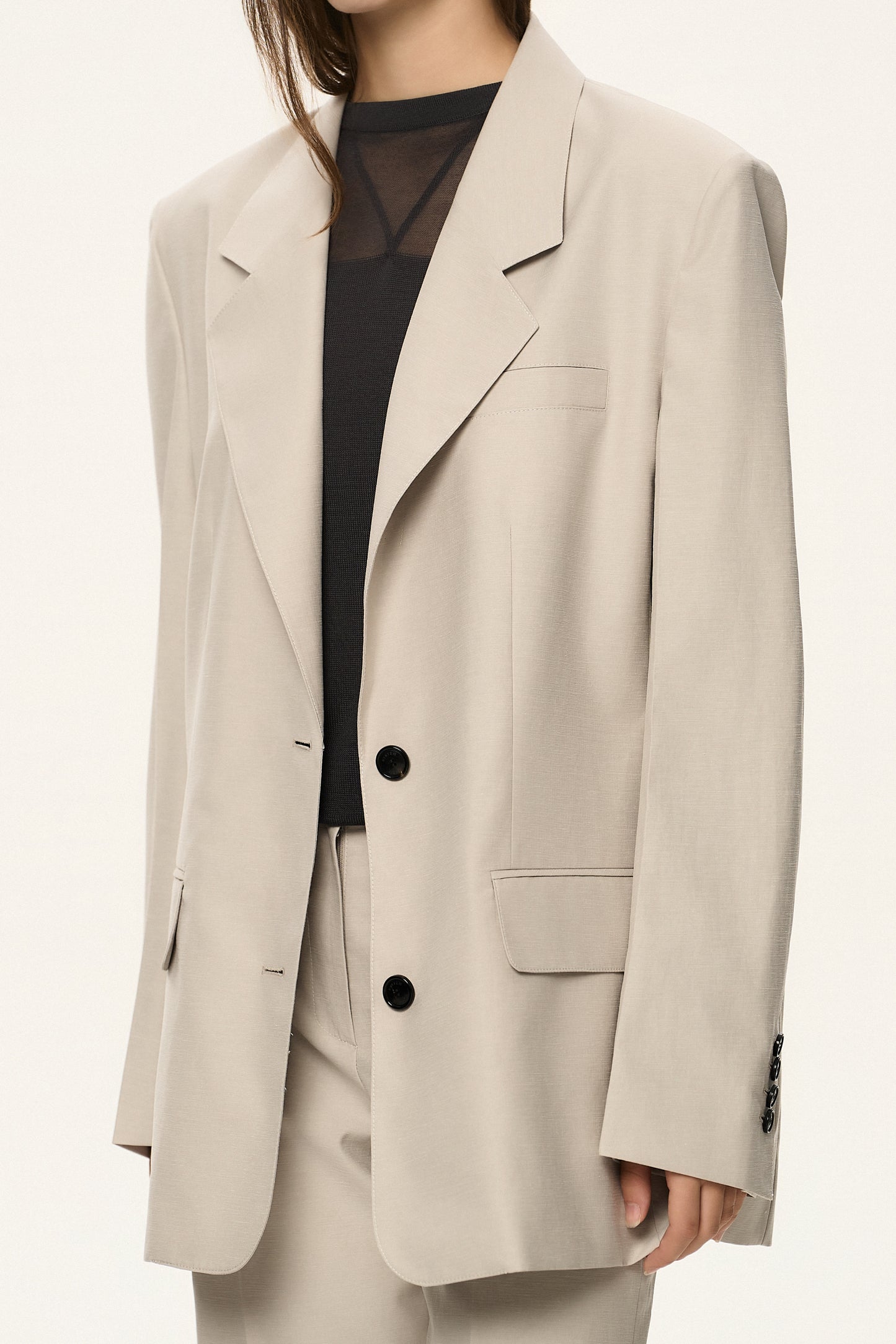 Linen Structured Blazer