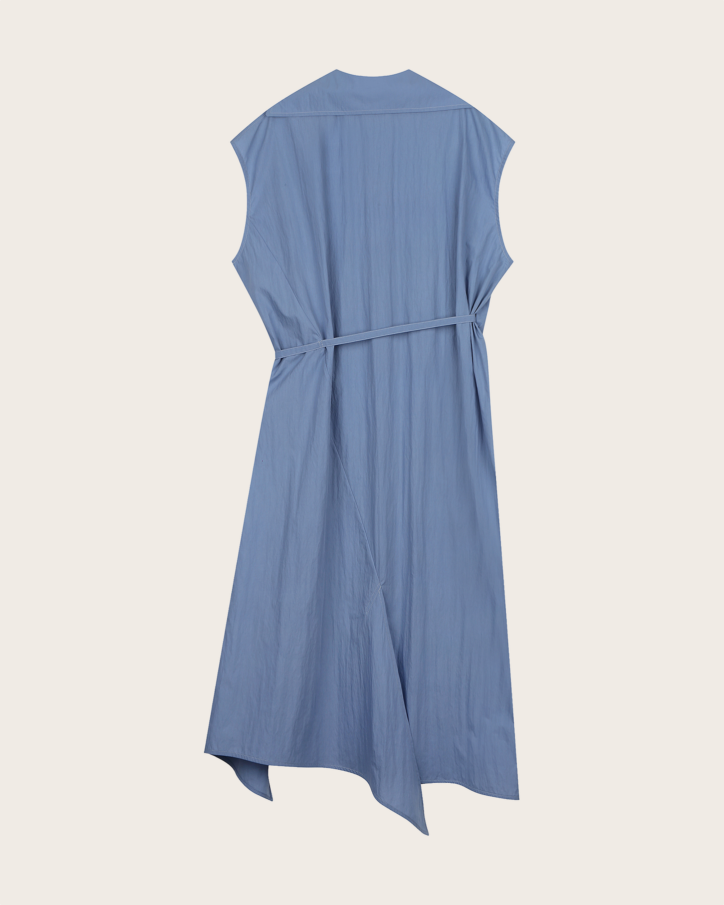Tie-Waist Sleeveless Dress