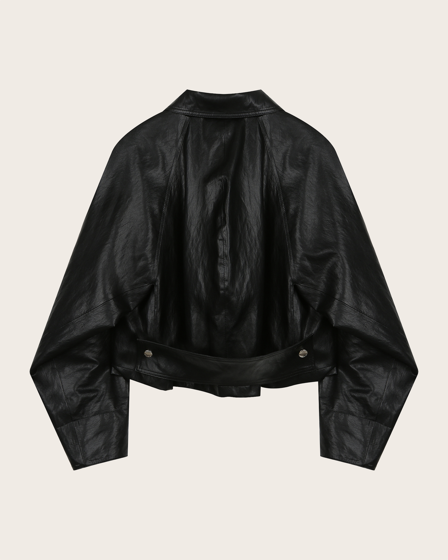 Tie-Waist Coated Jacket