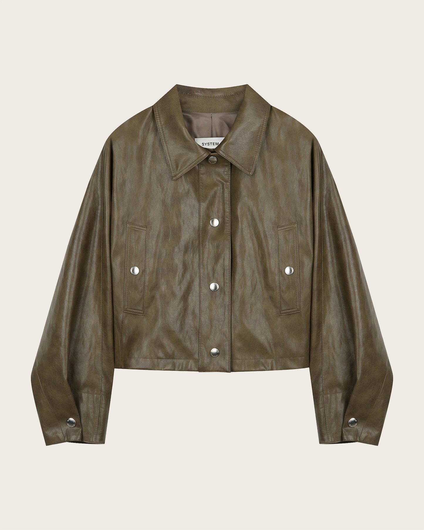 Tie-Waist Coated Jacket