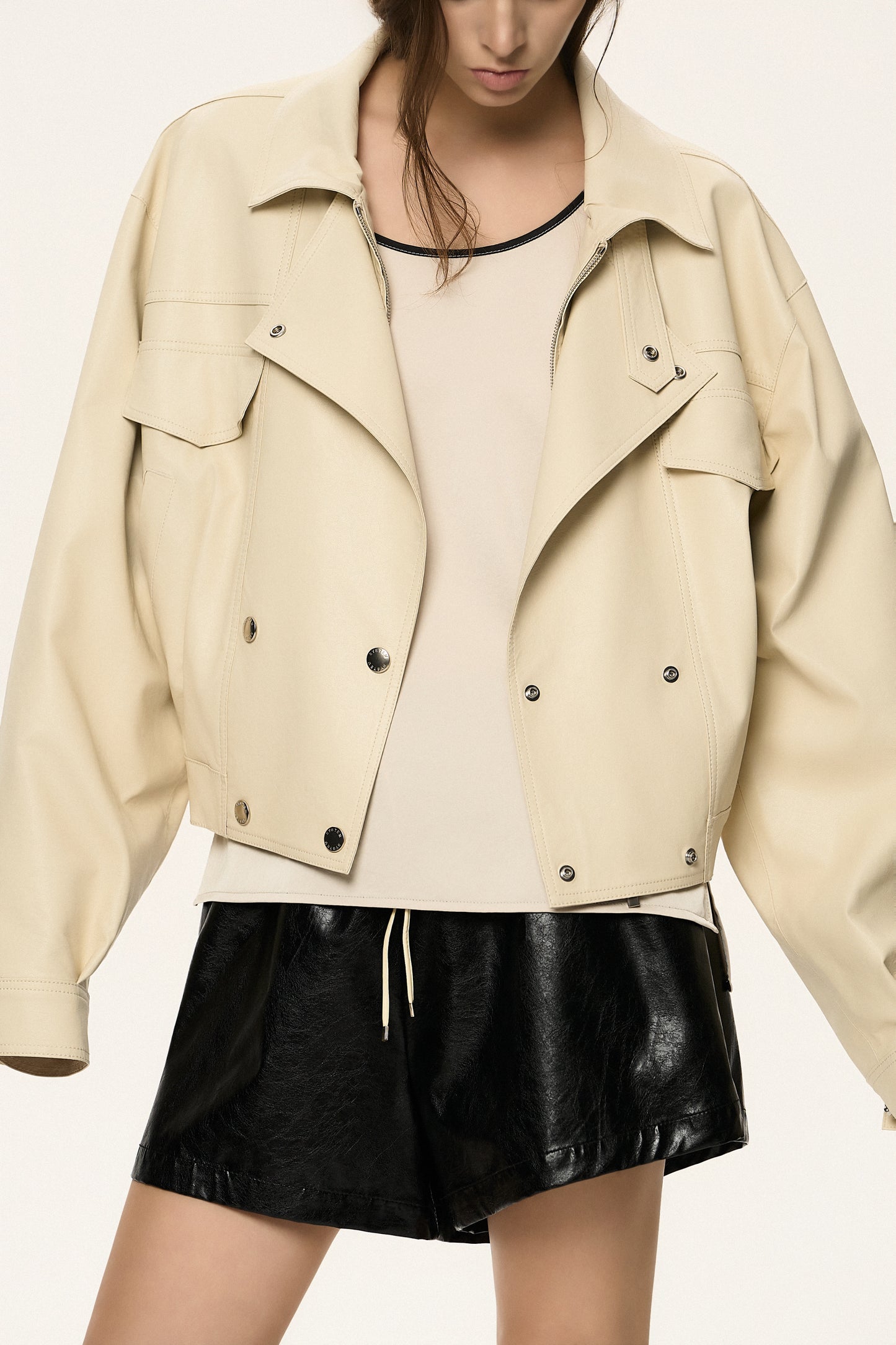 Lightweight Coated Bomber Jacket