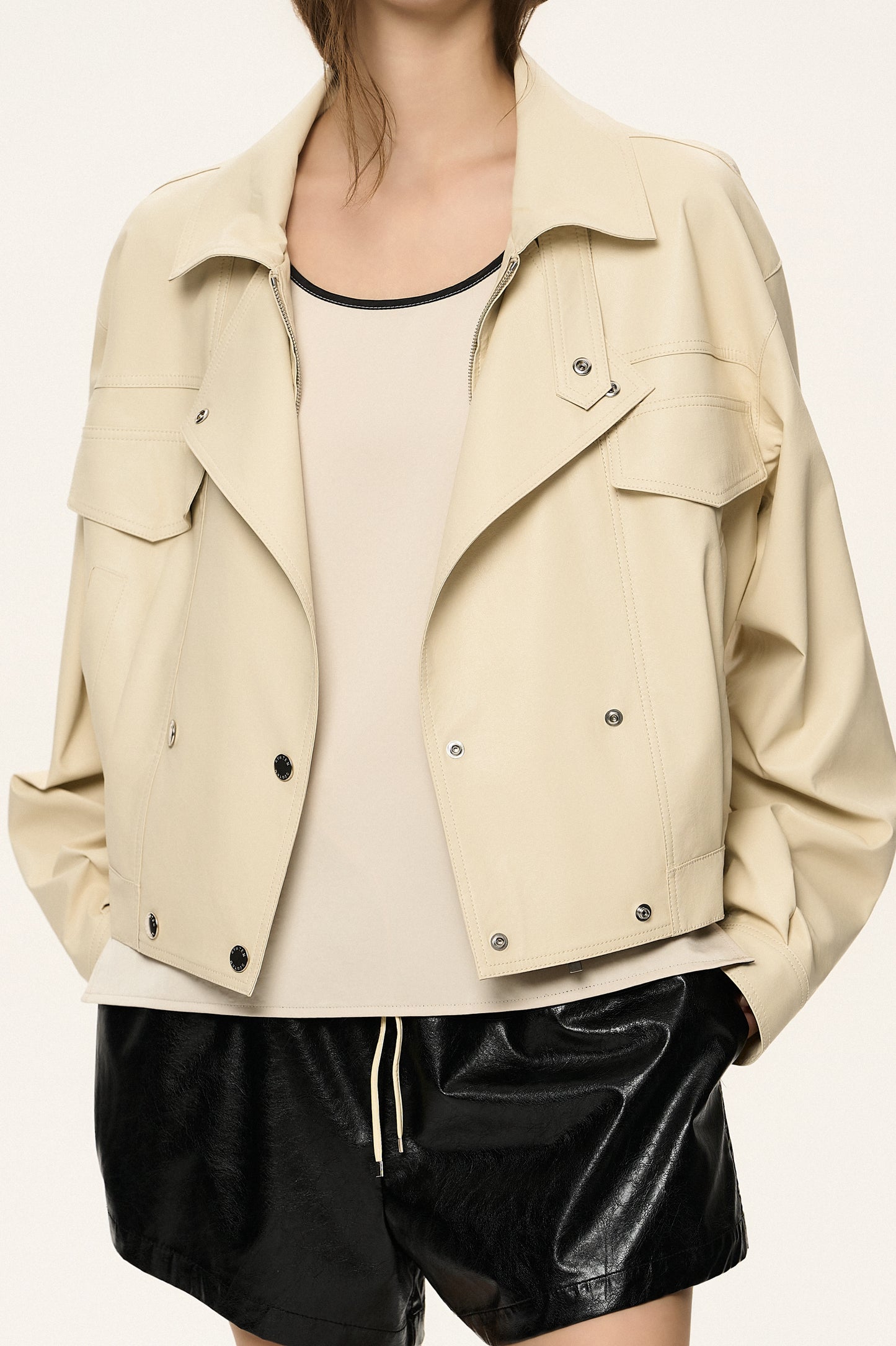 Lightweight Coated Bomber Jacket