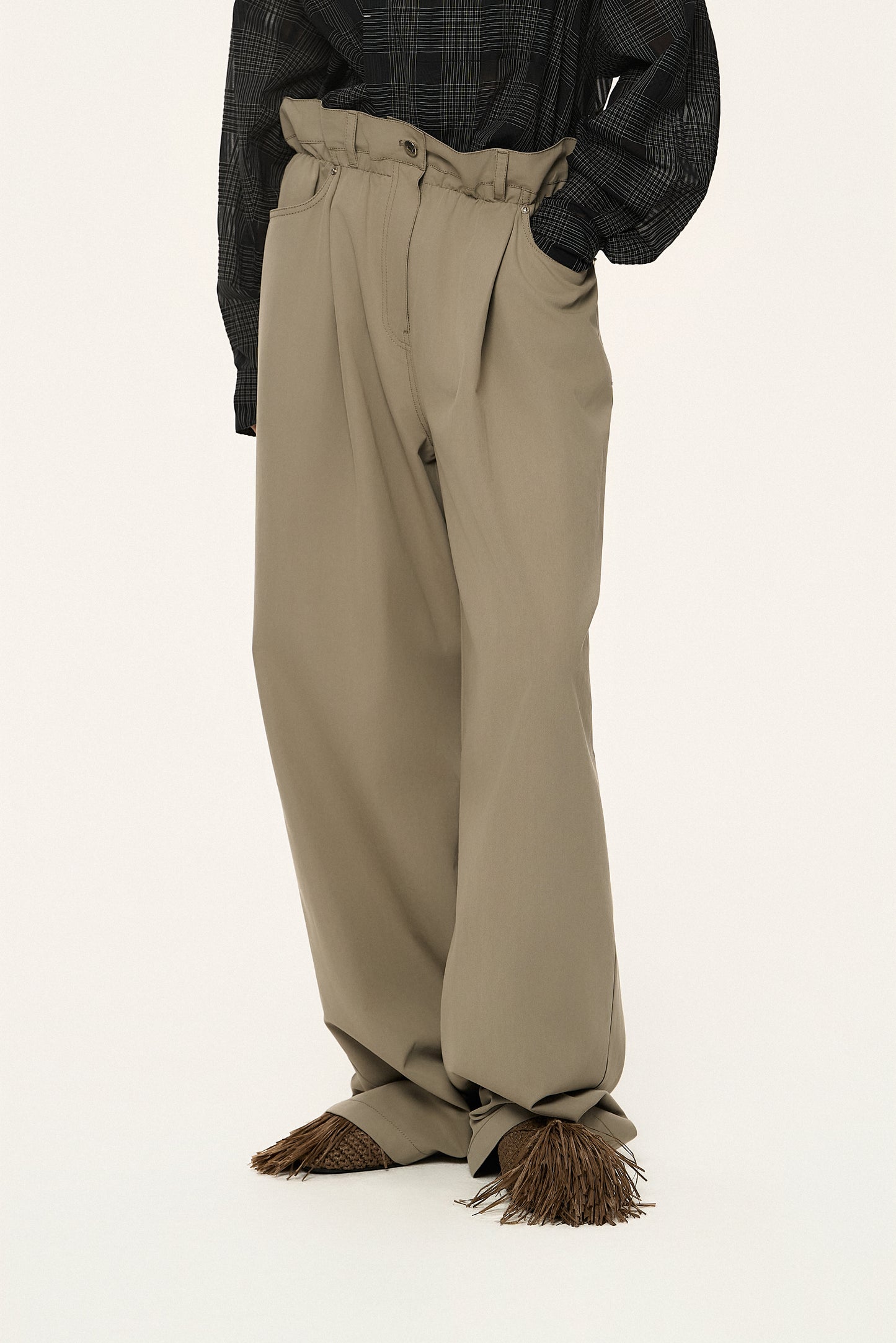 Draped Waist Pants
