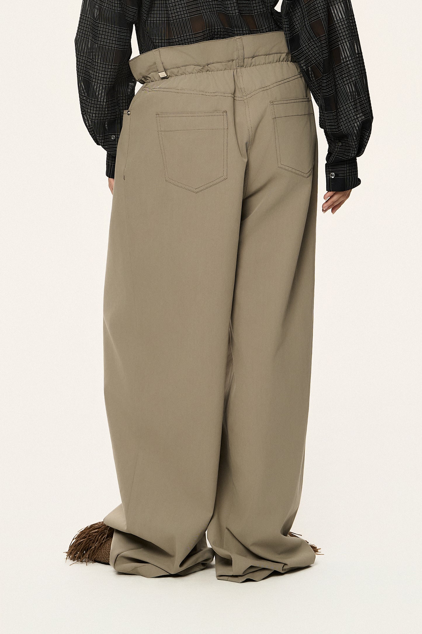 Draped Waist Pants