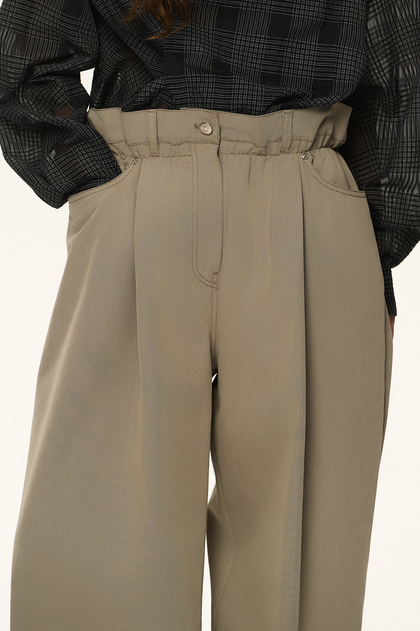 Draped Waist Pants