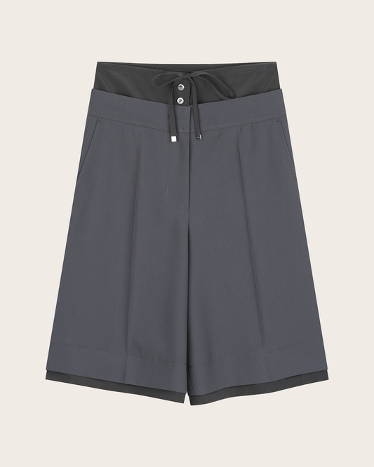 Color-Blocked Waist Pants