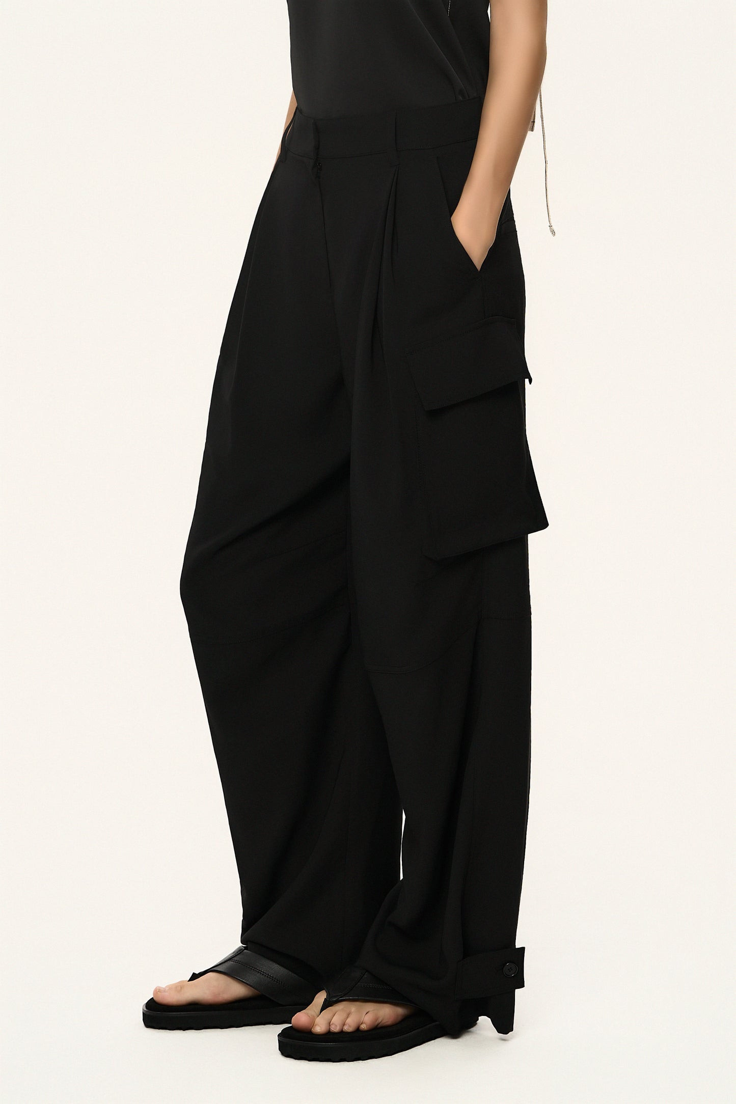 Patched Pocket Cargo Trousers