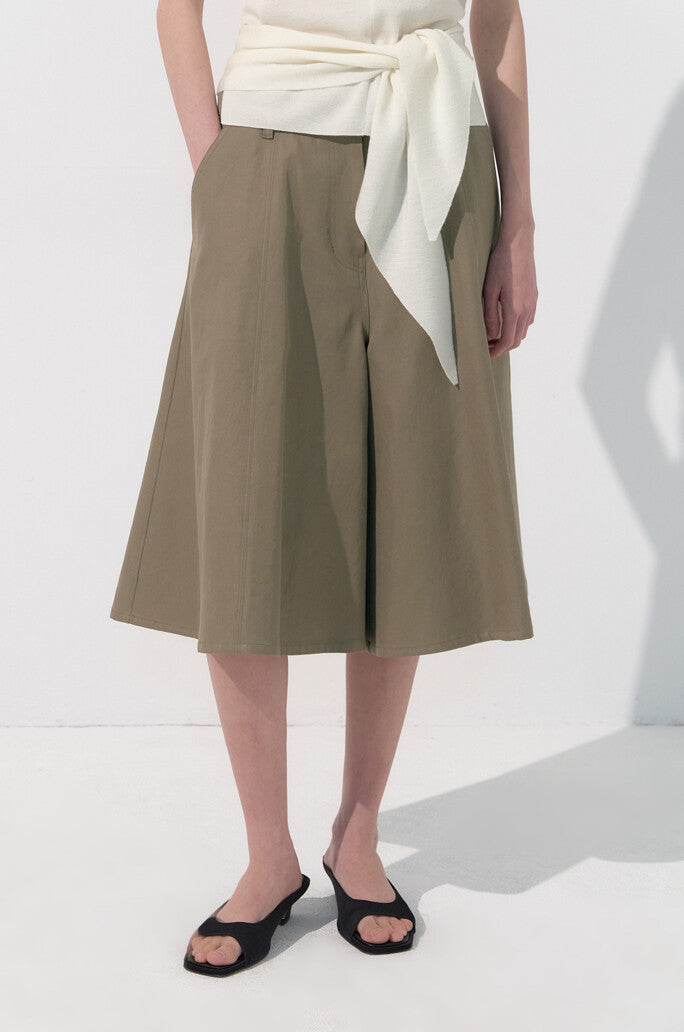 Draped Skirt Pants