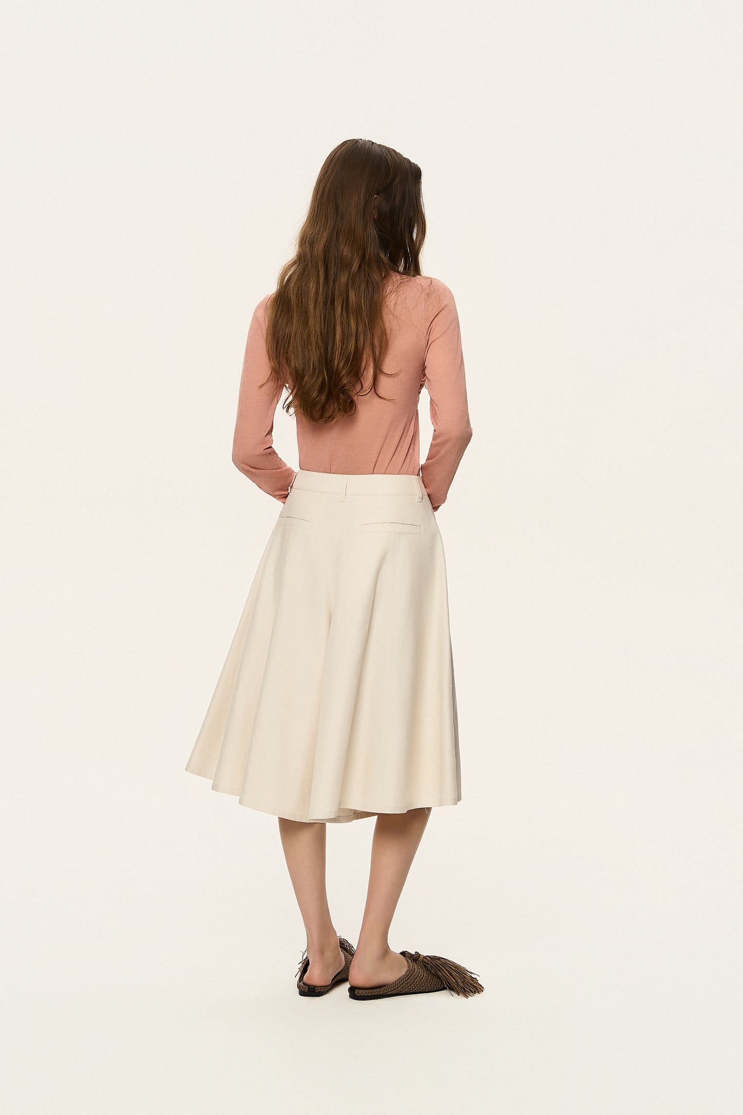 Draped Skirt Pants