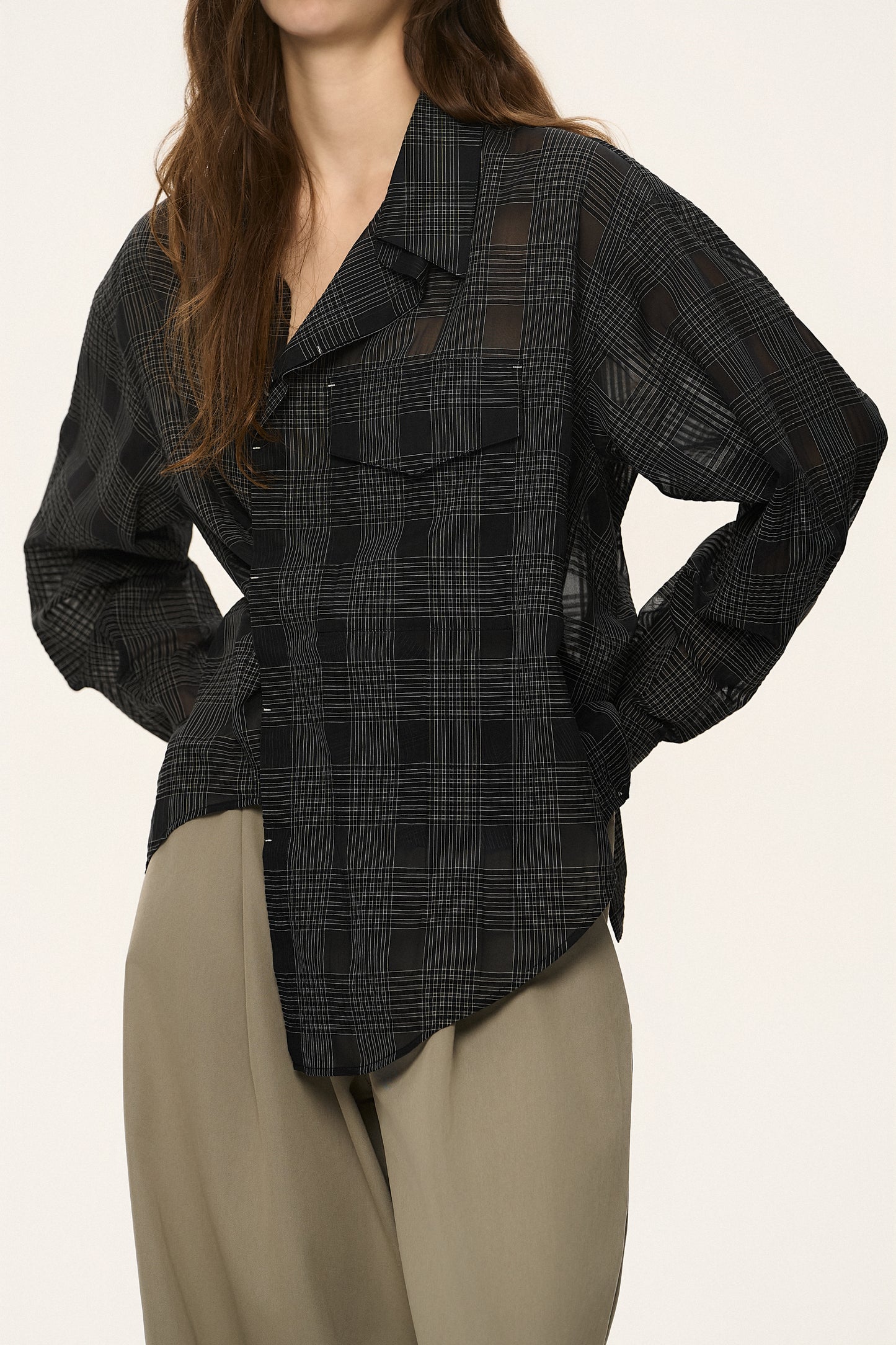Transformable Check Shirt