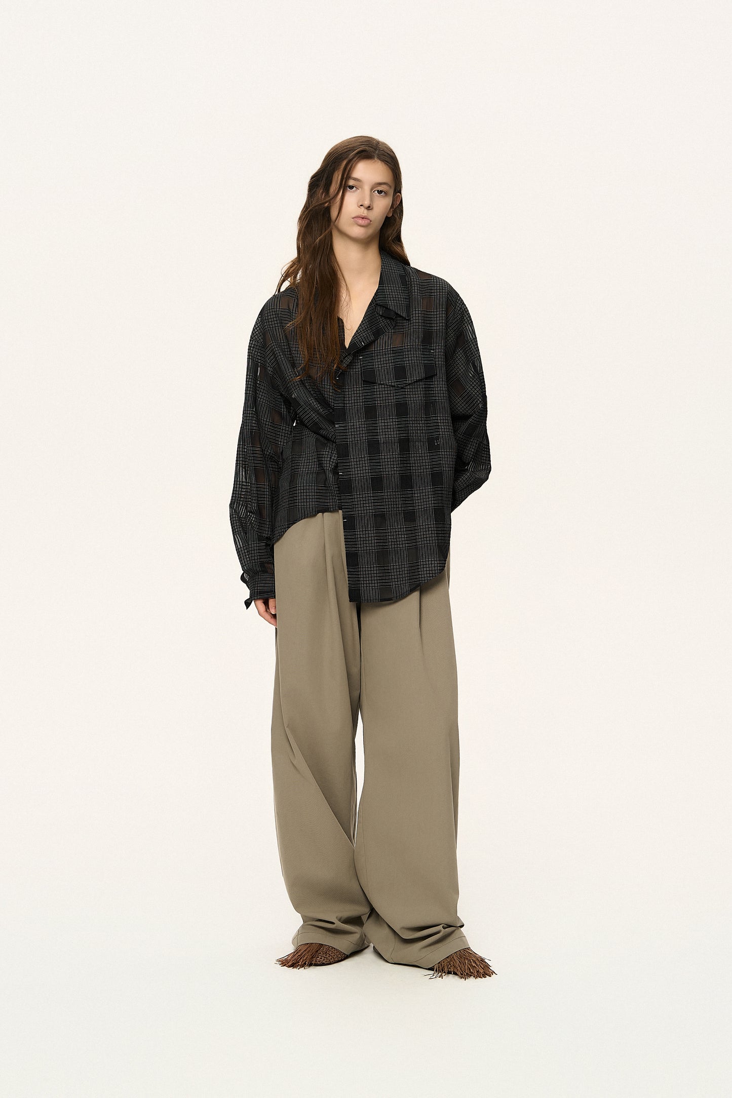 Transformable Check Shirt