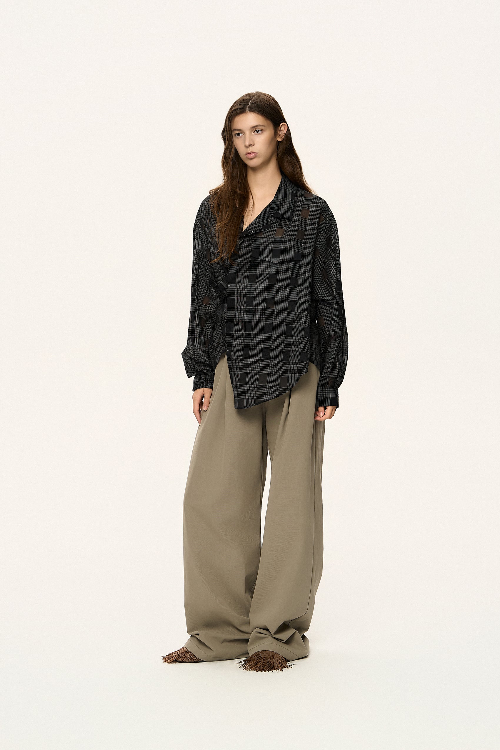 Transformable Check Shirt