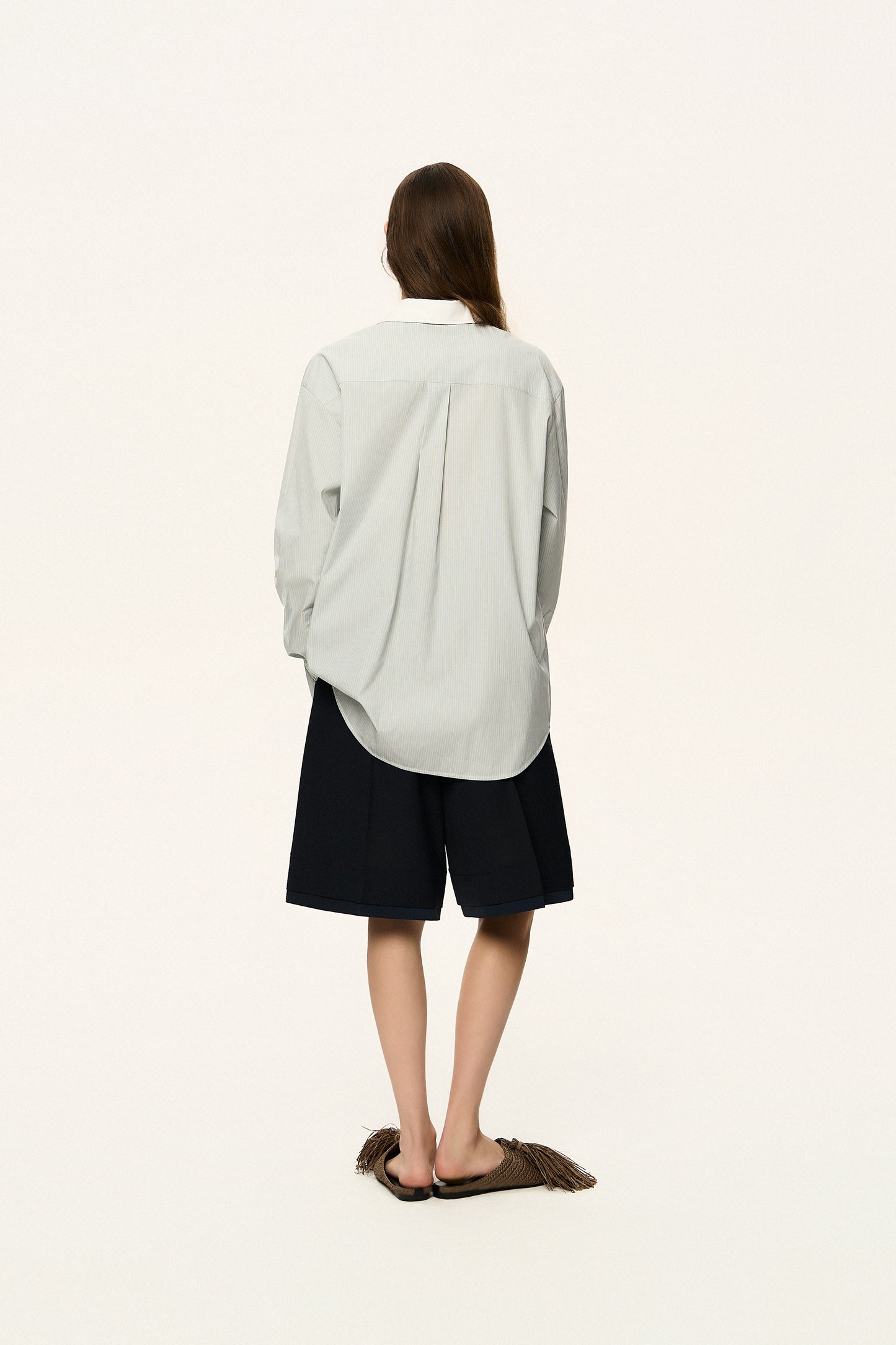 Contrast Collar Shirt
