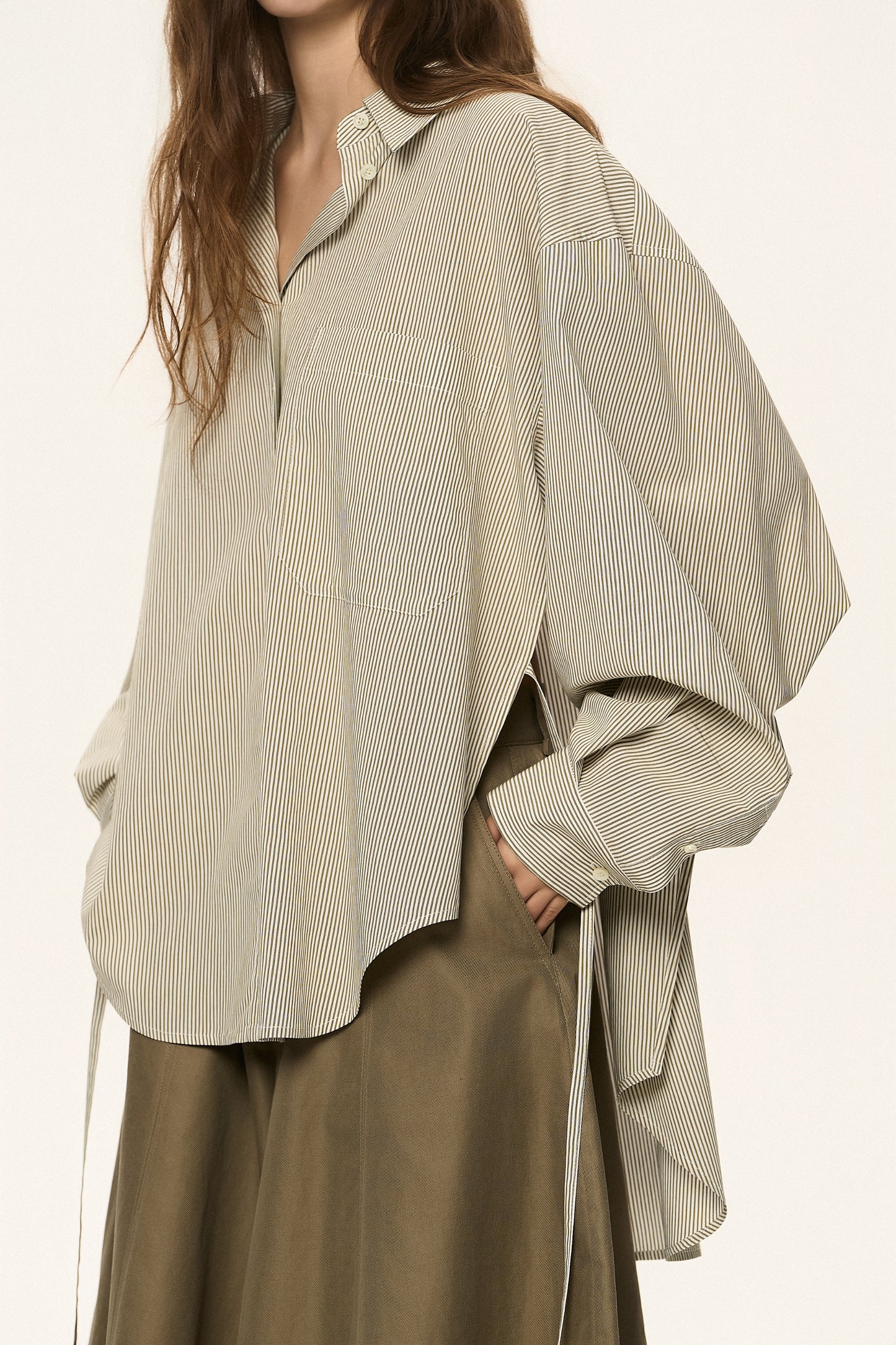 Drawstring Waist Shirt