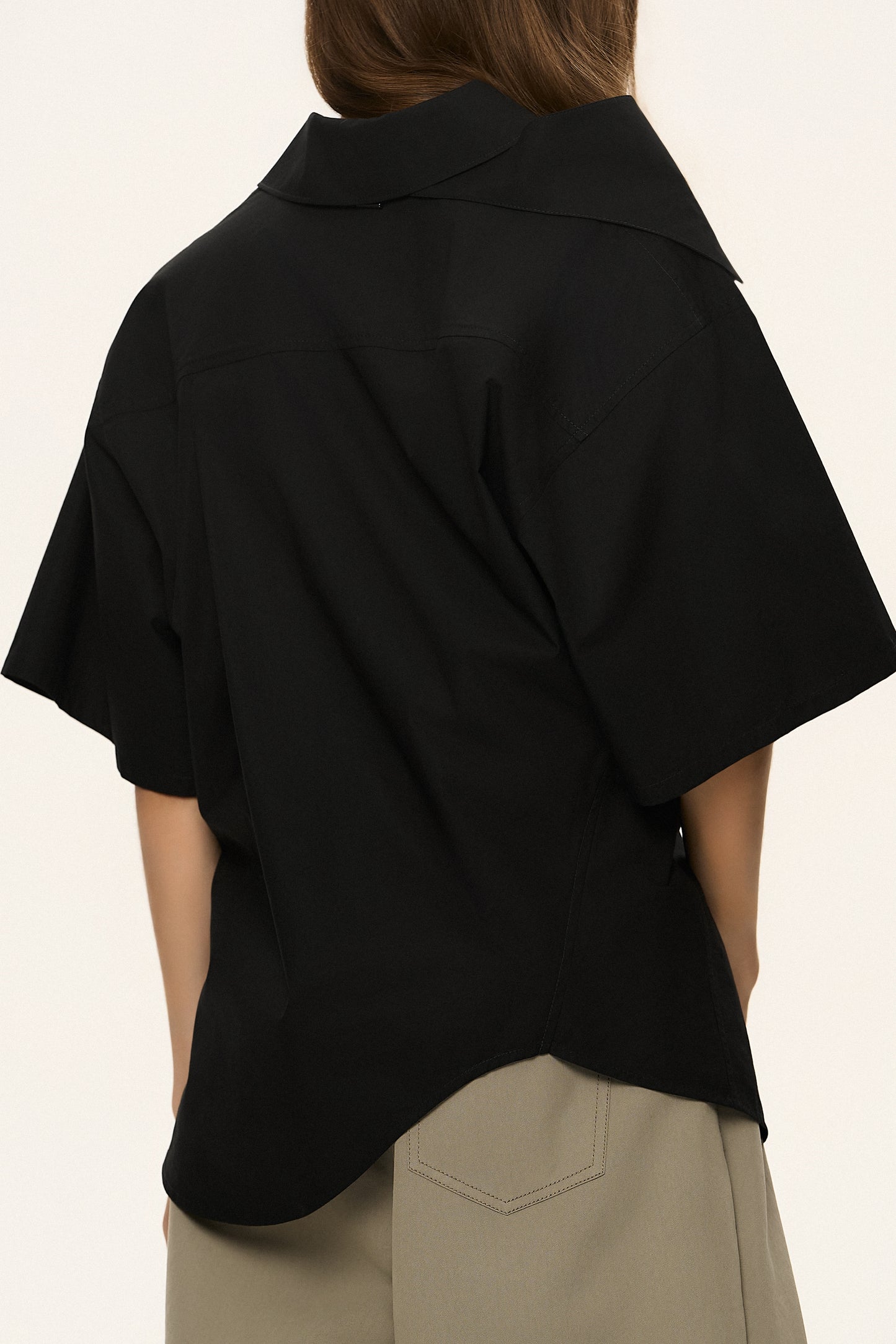 Asymmetric Button-Up Shirt