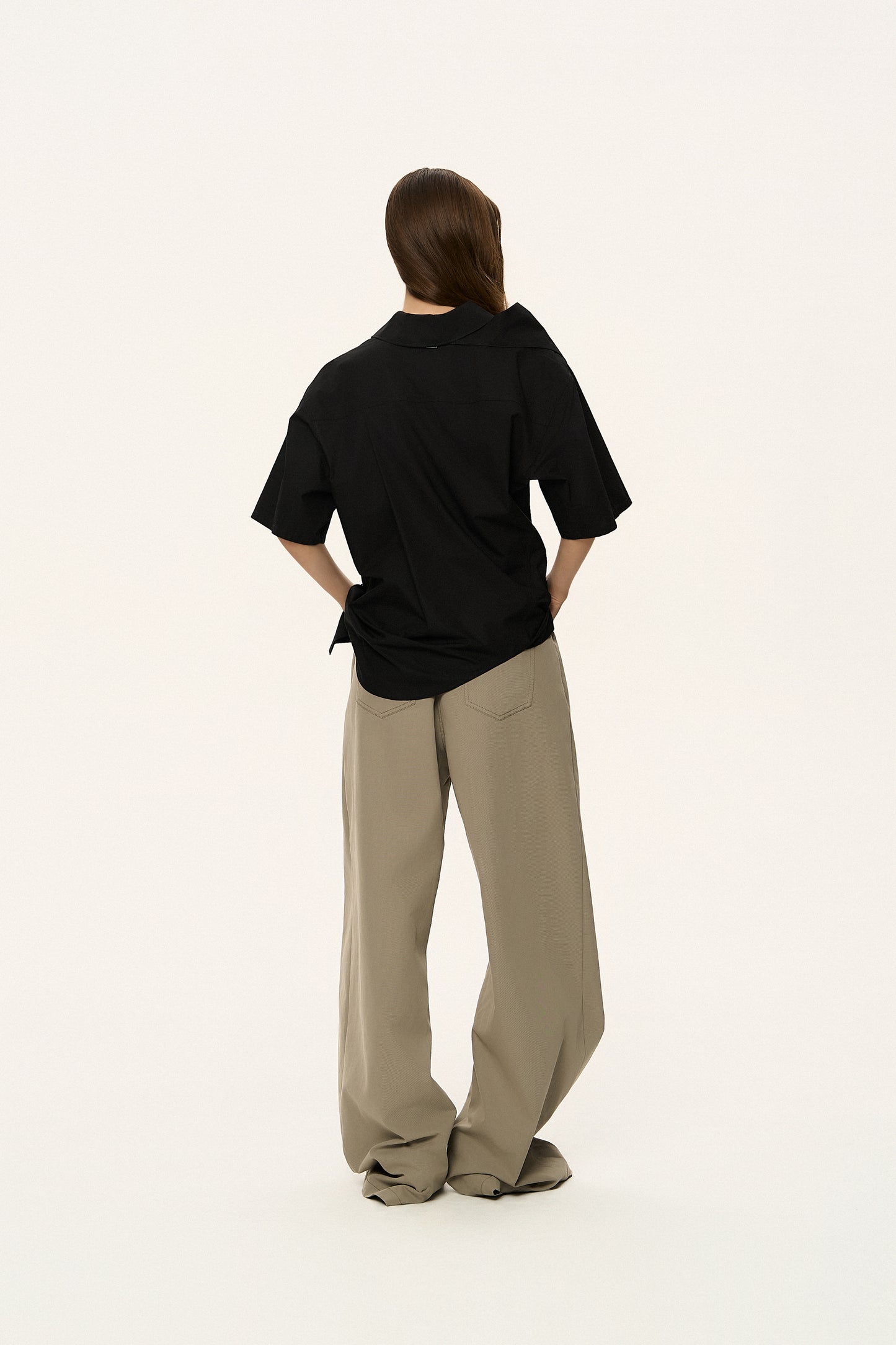 Asymmetric Button-Up Shirt