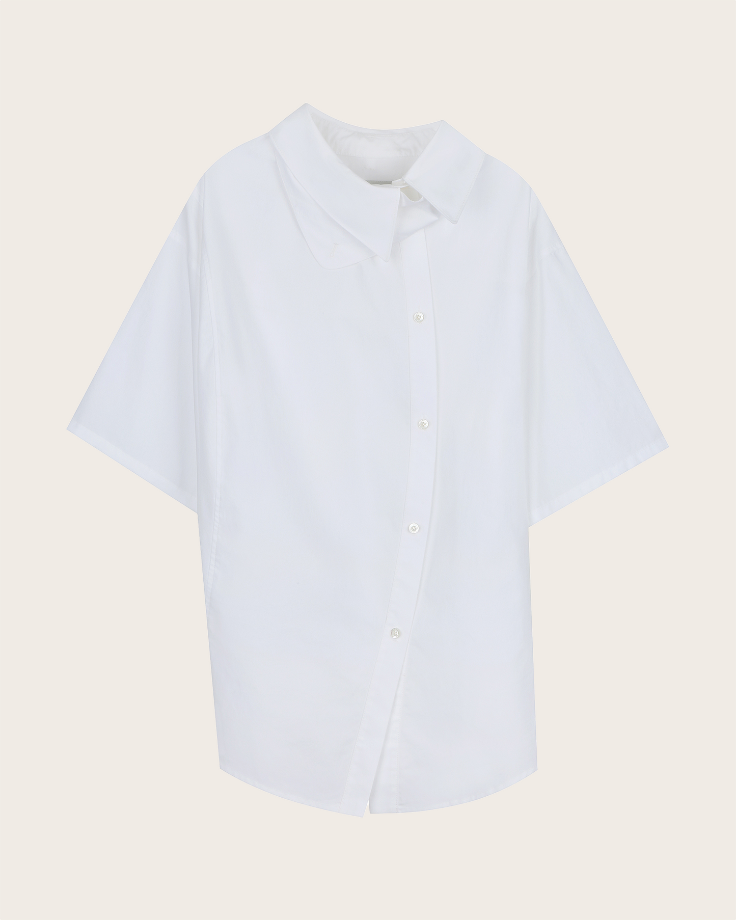 Asymmetric Button-Up Shirt