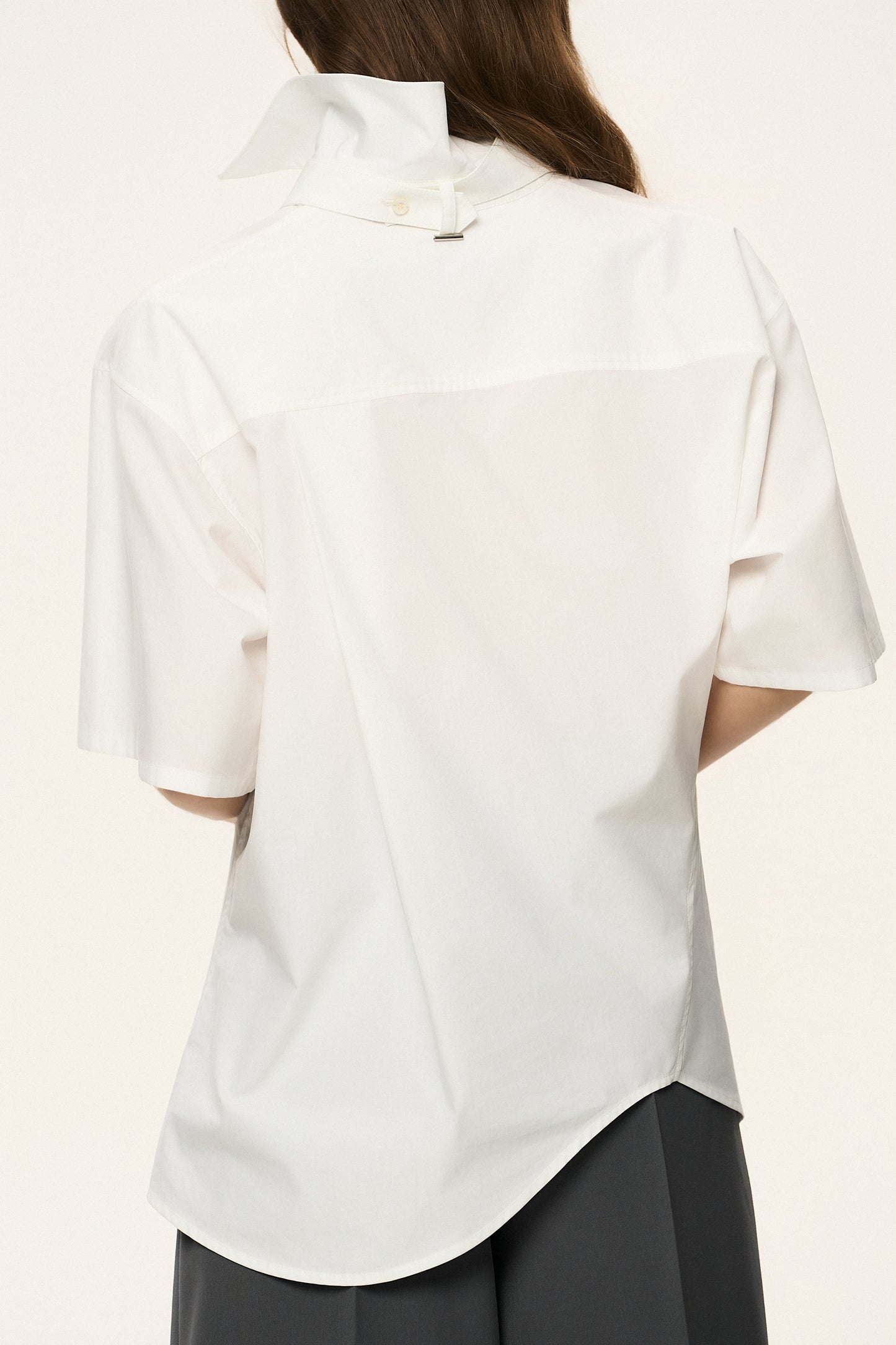 Asymmetric Button-Up Shirt