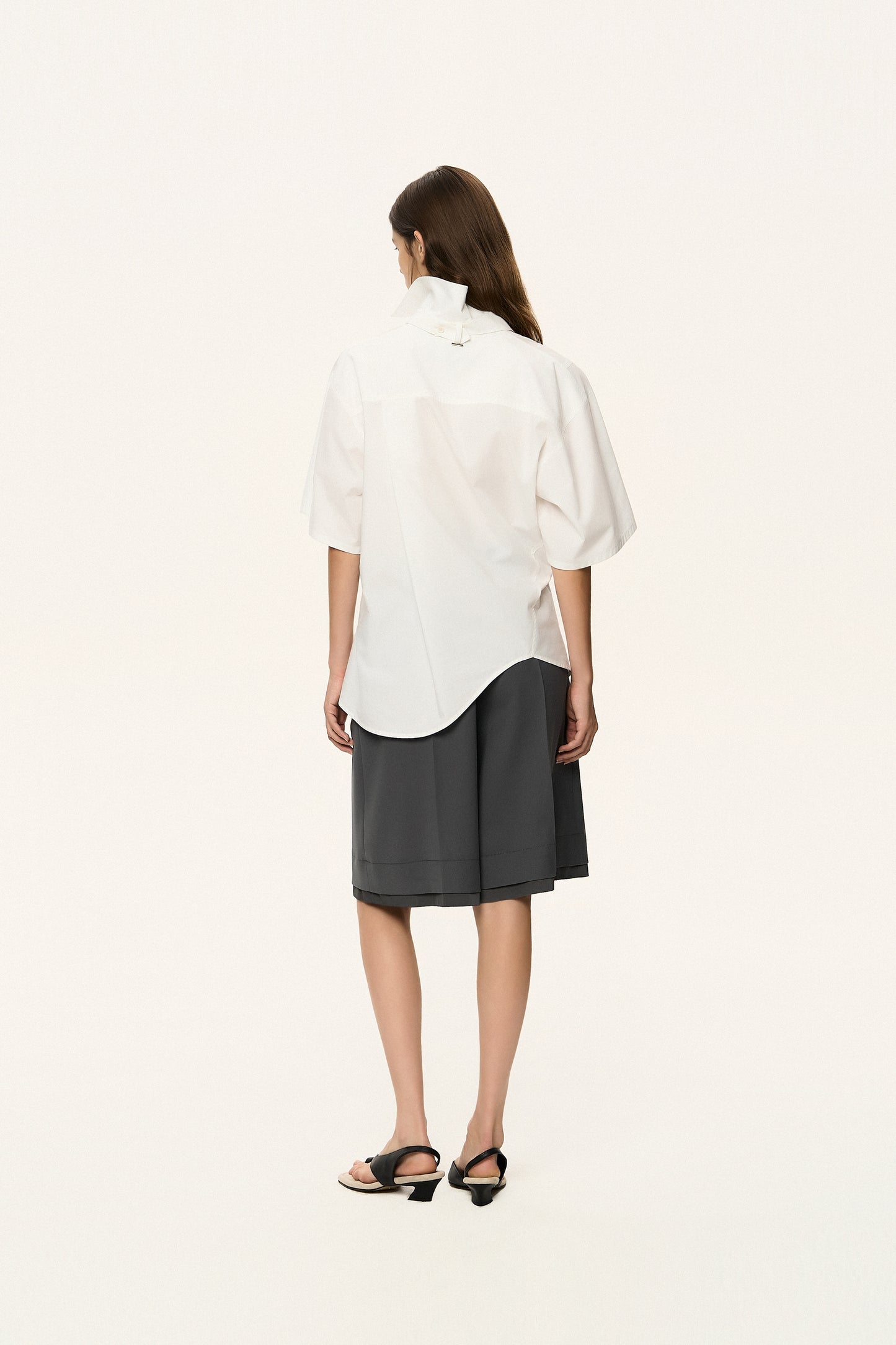 Asymmetric Button-Up Shirt