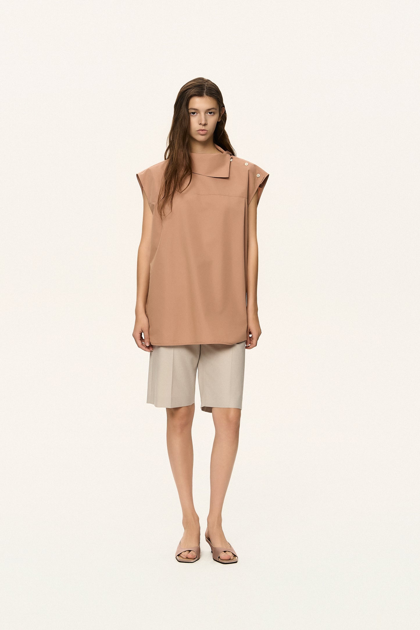 High-Neck Detail Top