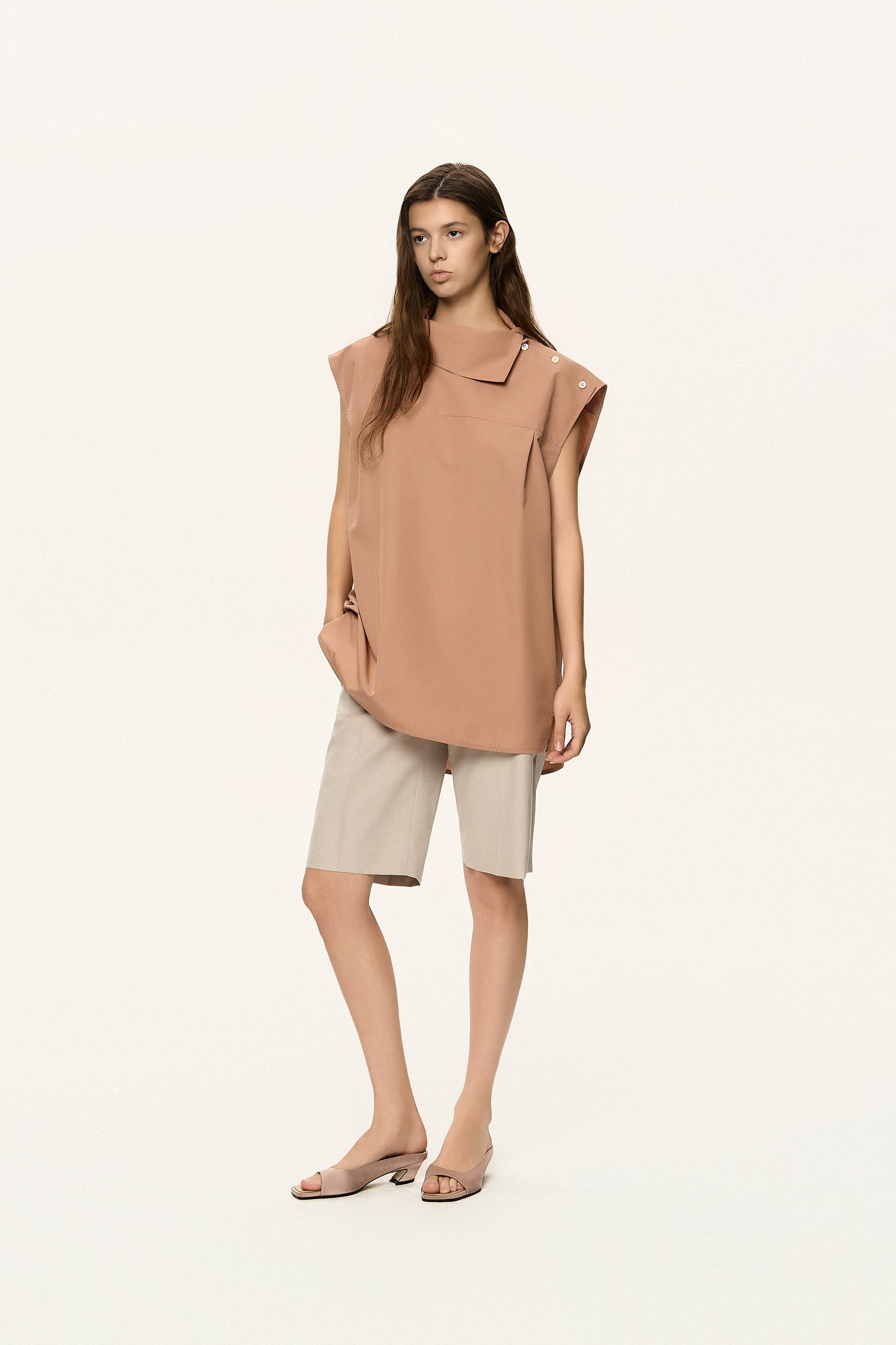 High-Neck Detail Top