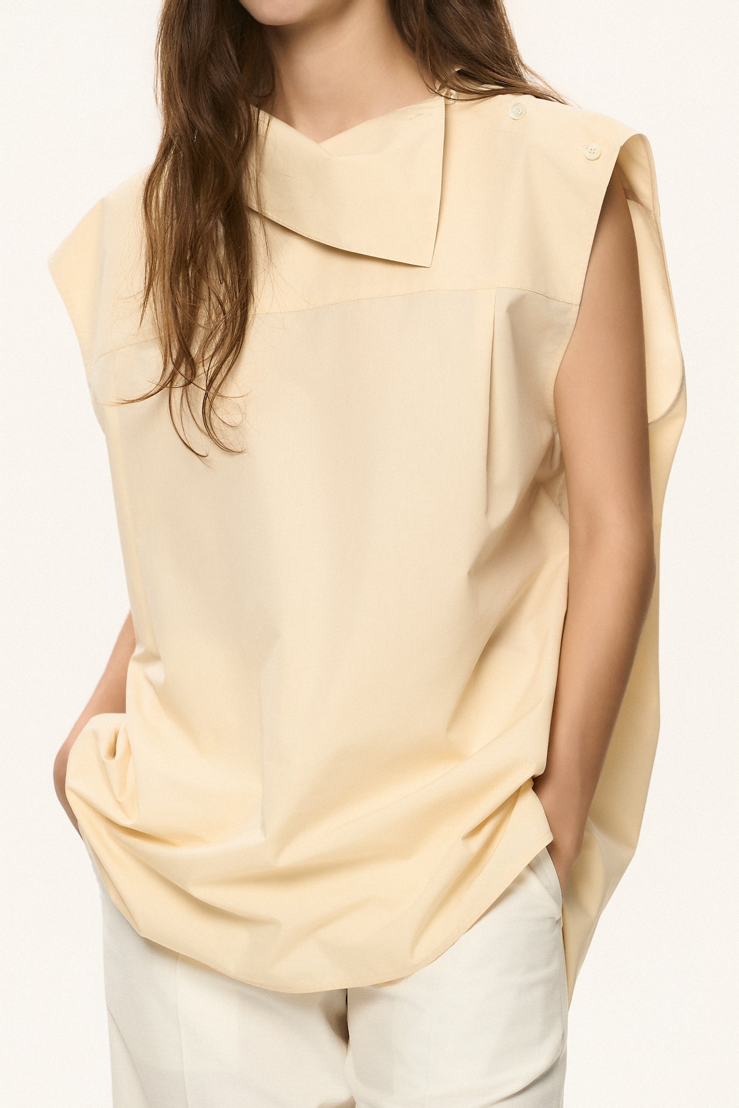 High-Neck Detail Top