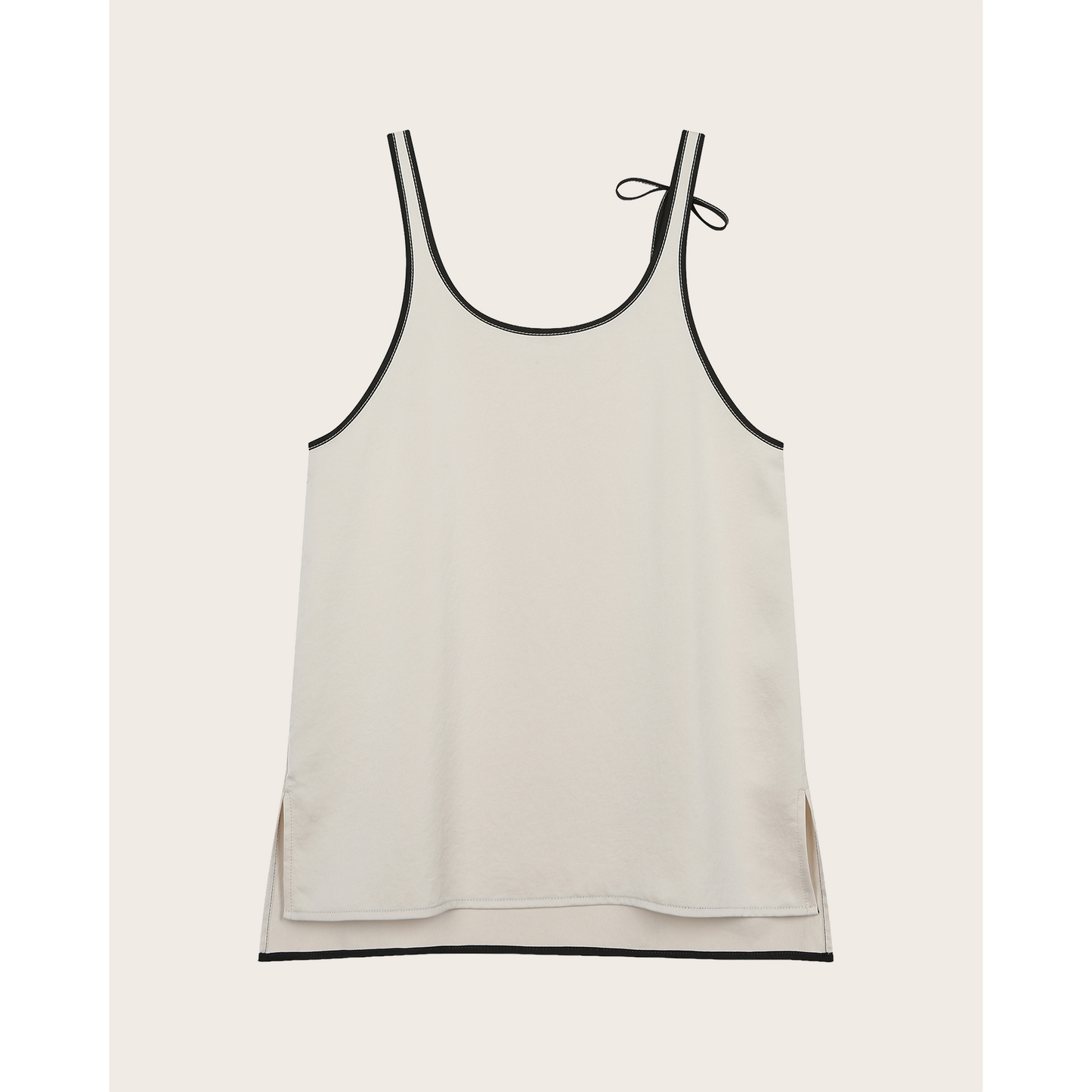 Two-Tone Ribbon Top