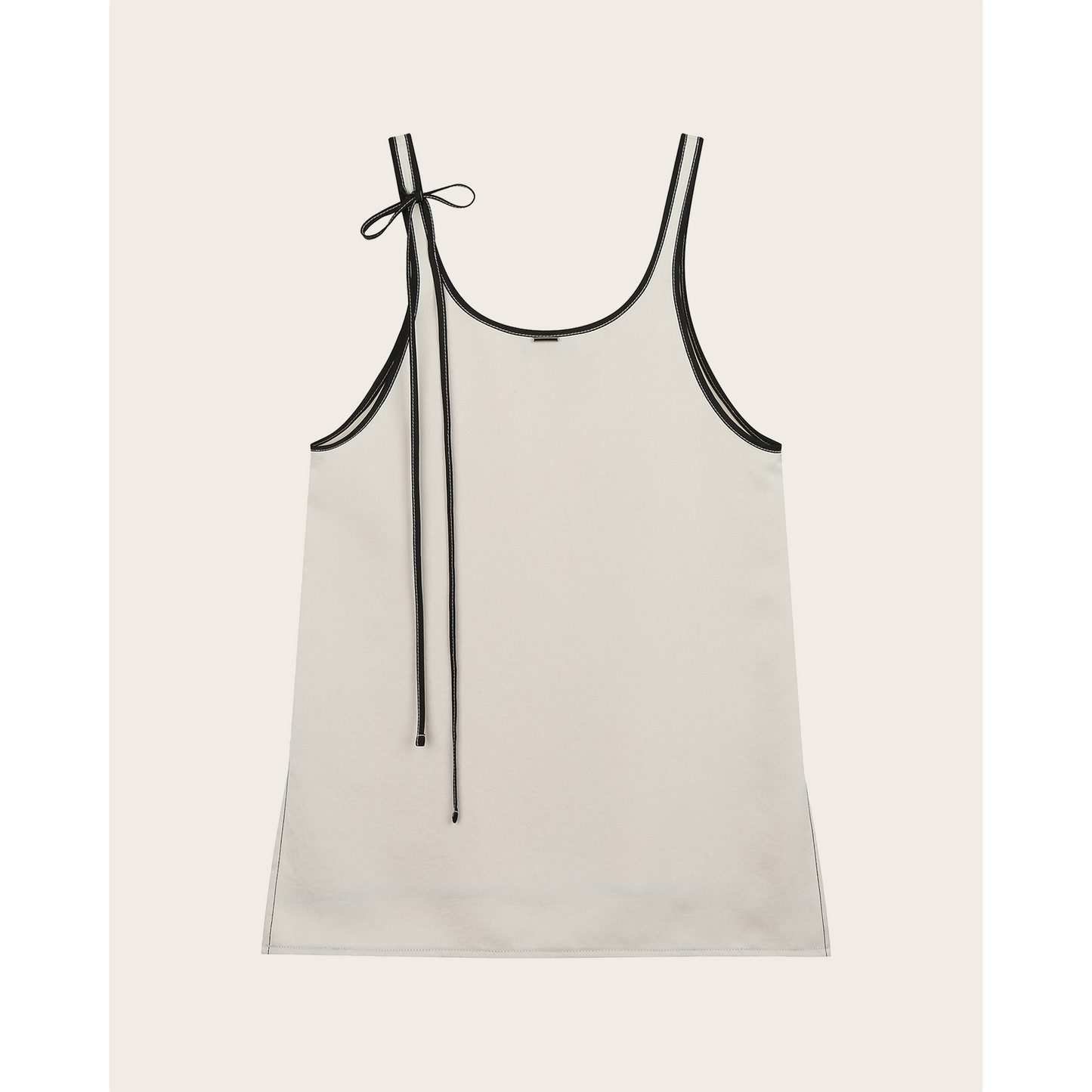 Two-Tone Ribbon Top