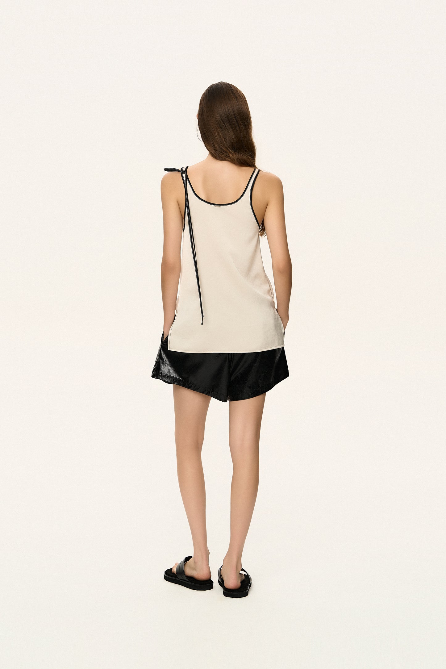 Two-Tone Ribbon Top