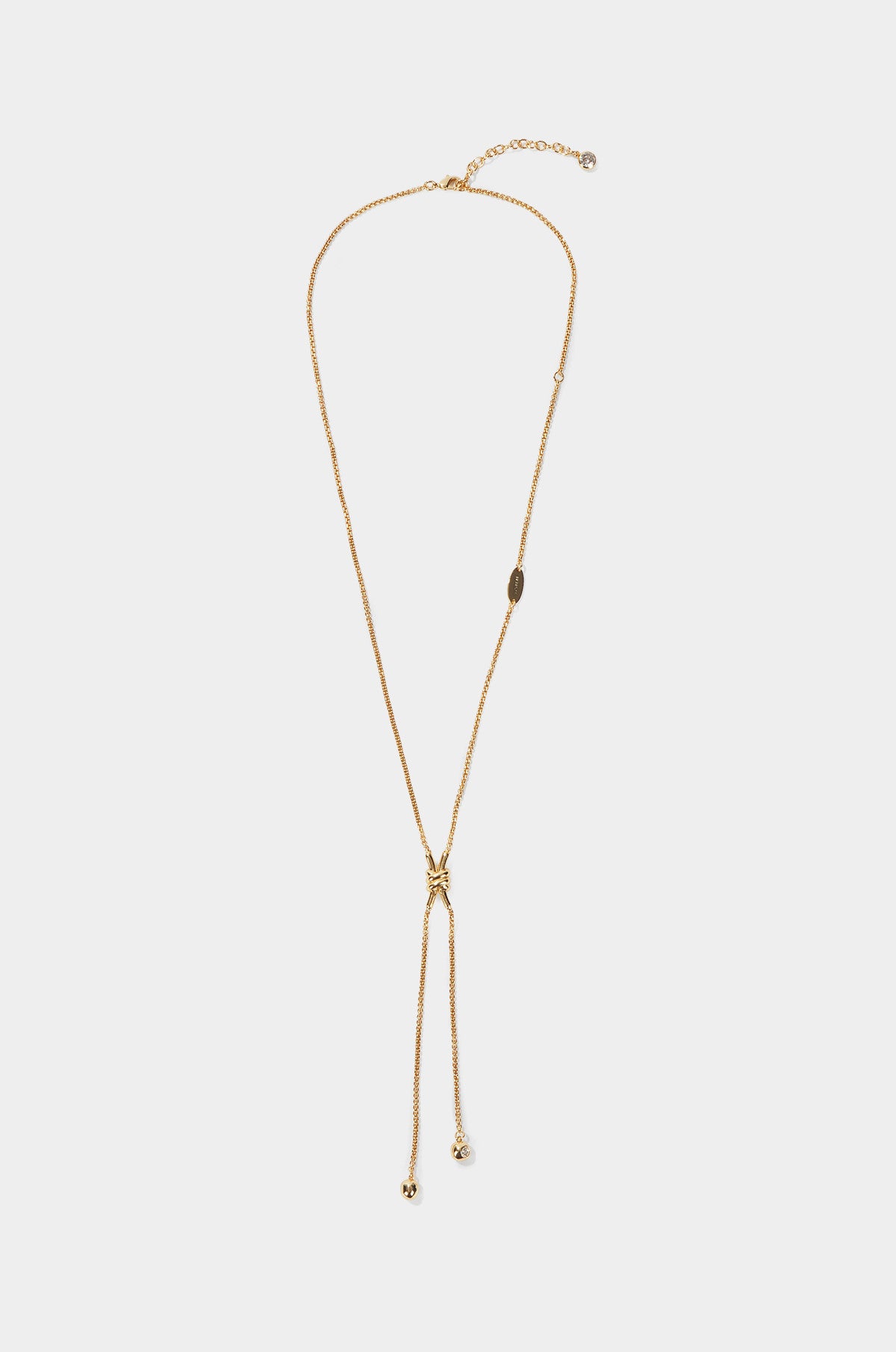 KNOT DROP CHAIN NECKLACE