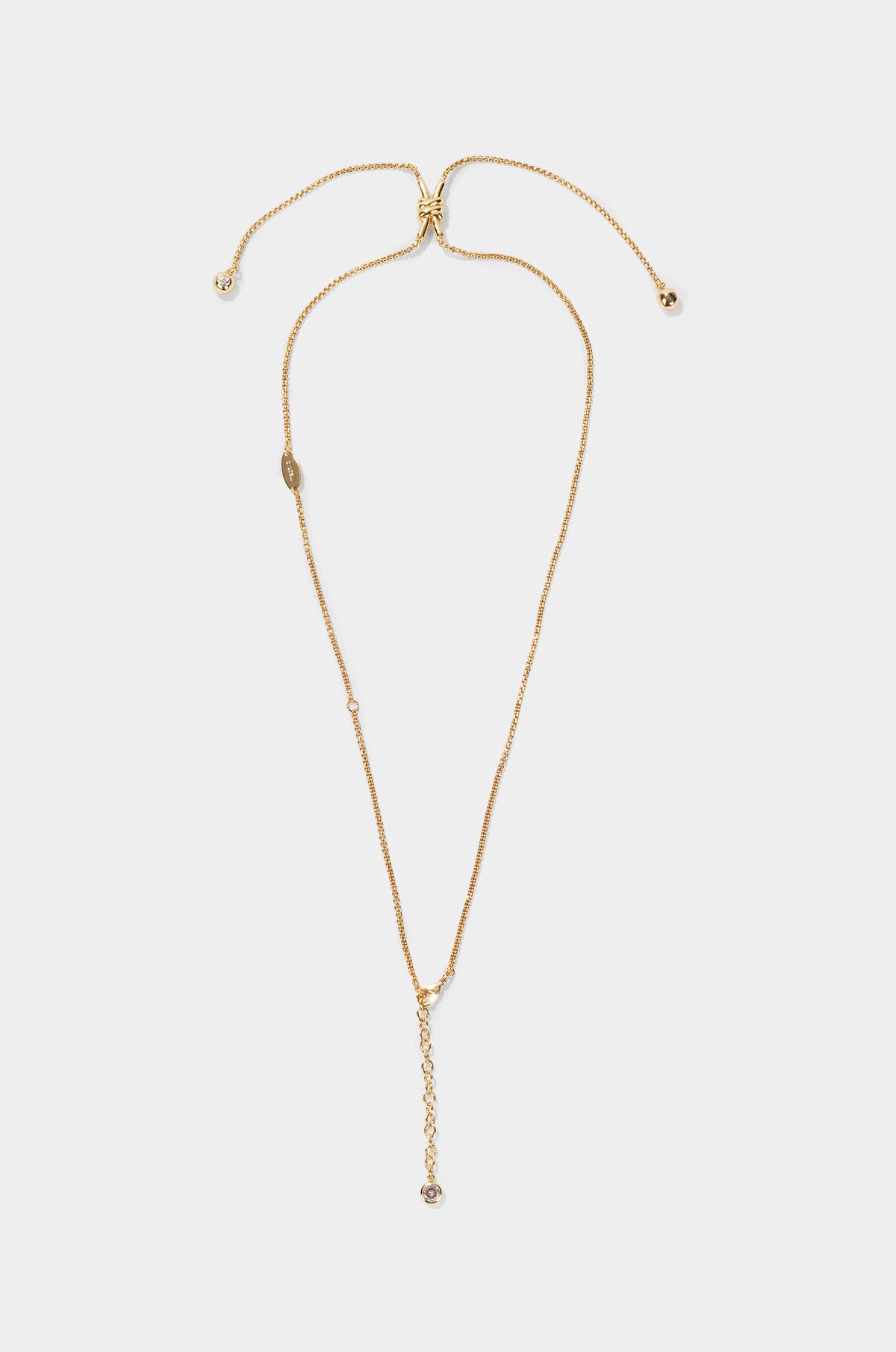 KNOT DROP CHAIN NECKLACE