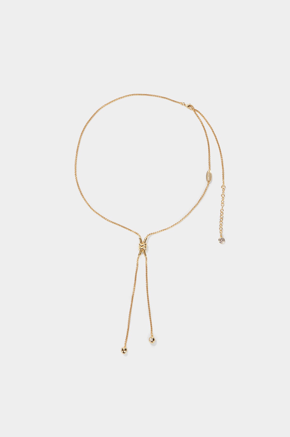 KNOT DROP CHAIN NECKLACE