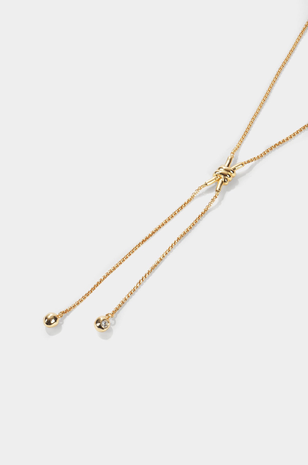 KNOT DROP CHAIN NECKLACE