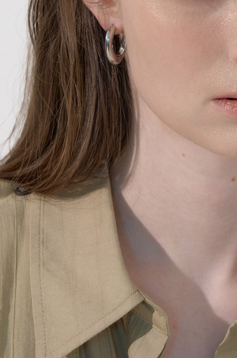 ASYMMETRICAL HOOP EARRINGS