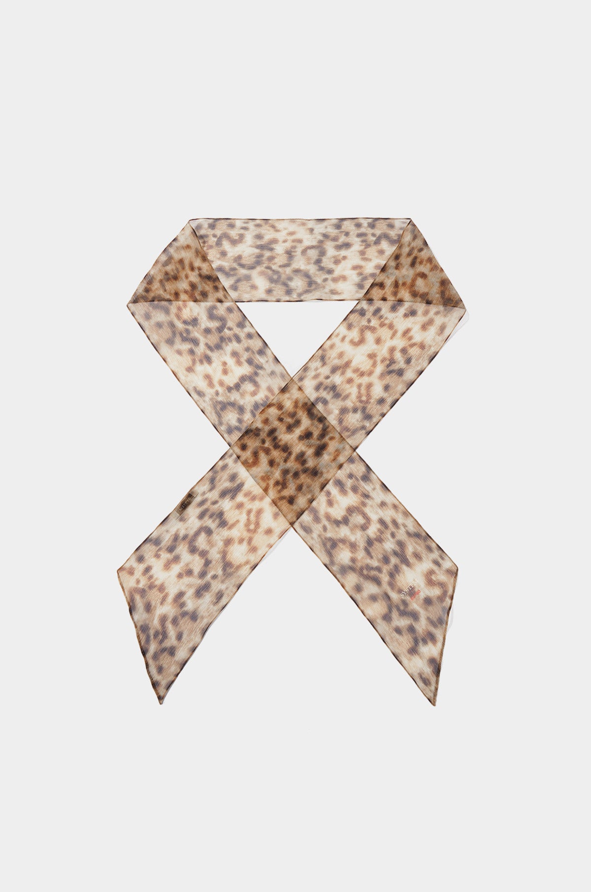 SILK LEOPARD SCARF