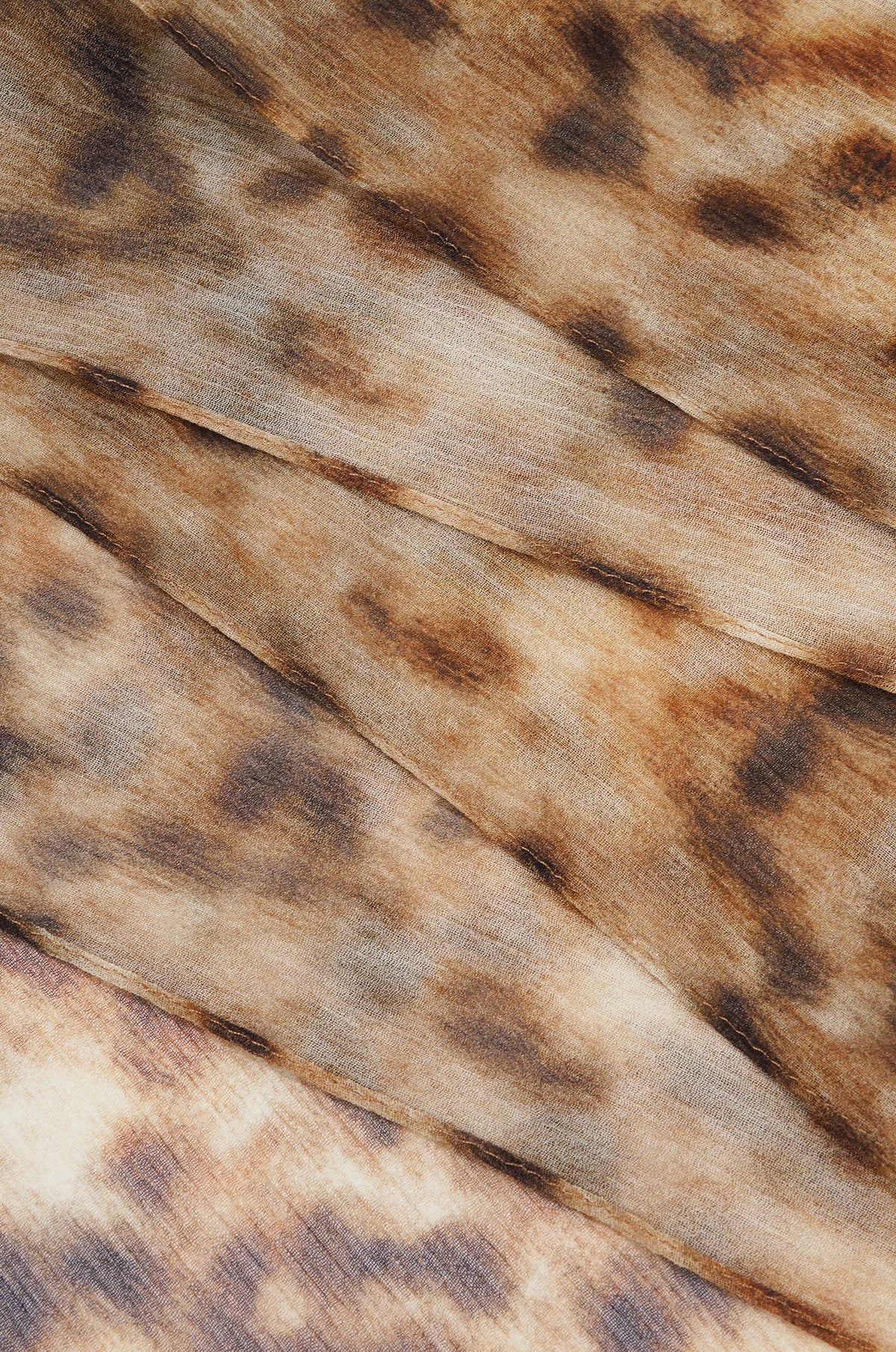 SILK LEOPARD SCARF
