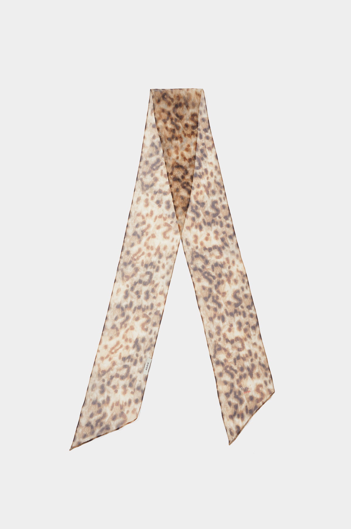 SILK LEOPARD SCARF